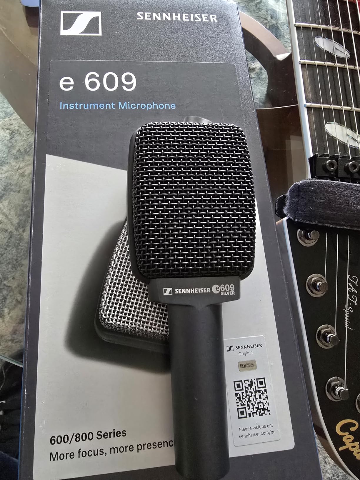 Sennheiser Professional e 609 Silver Super-Cardioid Instrument Microphone, Wired customer photo 2
