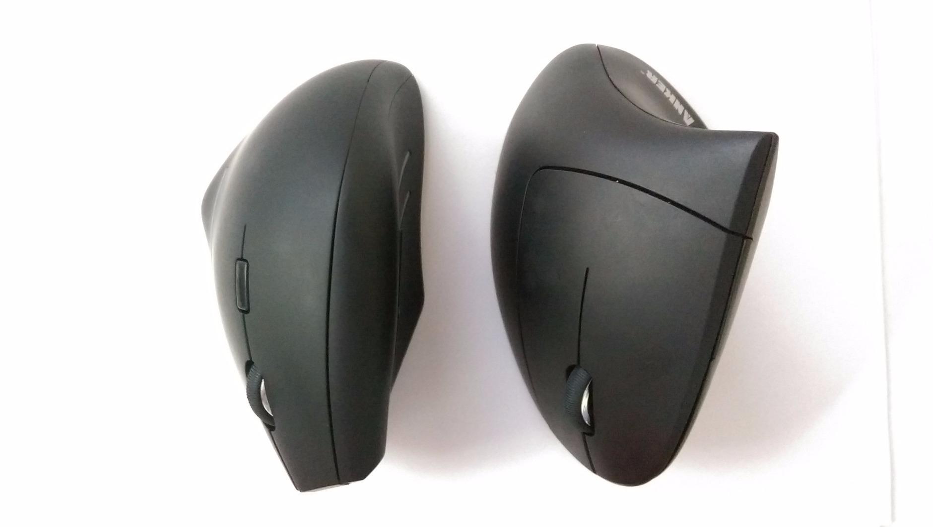 Anker 2.4G Wireless Ergonomic Mouse, Right Hand Vertical Mouse USB Receiver | Multi-Device Connectivity, 800/1200/1600 DPI, Wireless Mouse for Laptop, Desktop, PC, 5 Buttons, Black (Batteries Required) customer photo 1