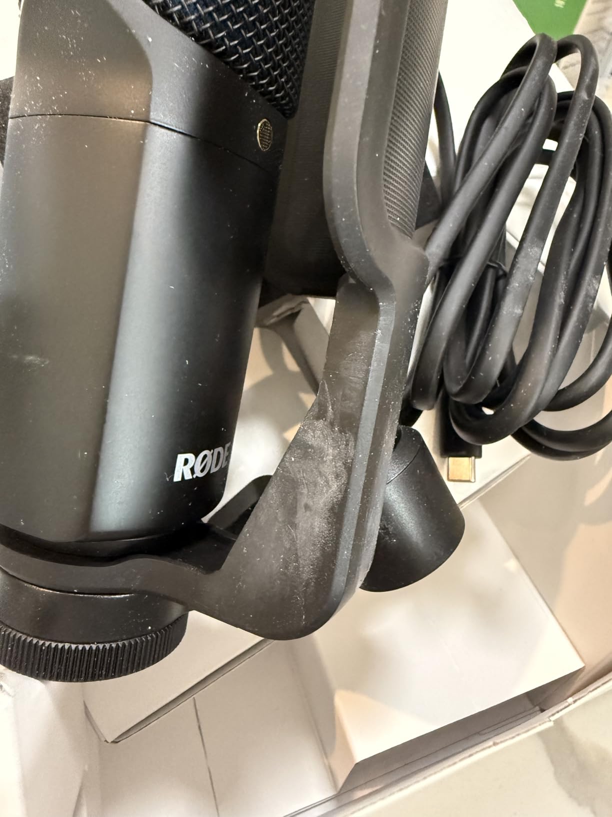 RODE NT-USB+ Professional-Grade USB Condenser Microphone For Recording Studio Quality Audio Directly To A Computer Or Mobile Device, Black customer photo 1