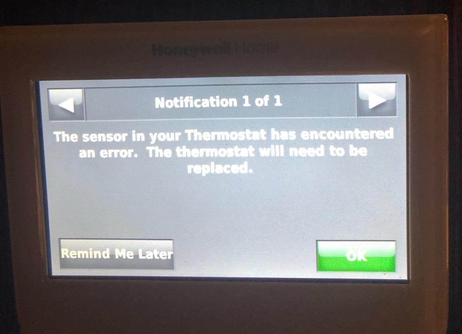 Honeywell TH9320WF5003 Wi-Fi 9000 Color Touch Screen Programmable Thermostat, 3.5 x 4.5 Inch, White, 'Requires C Wire' customer photo 1