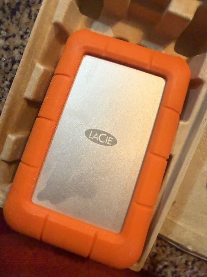 LaCie Rugged USB-C, 4TB, Portable External Hard Drive, Drop, Shock, Dust, Rain Resistant, for Mac & PC (STFR4000800) | Drop, Shock, Dust, Rain Resistant, For Mac customer photo 2