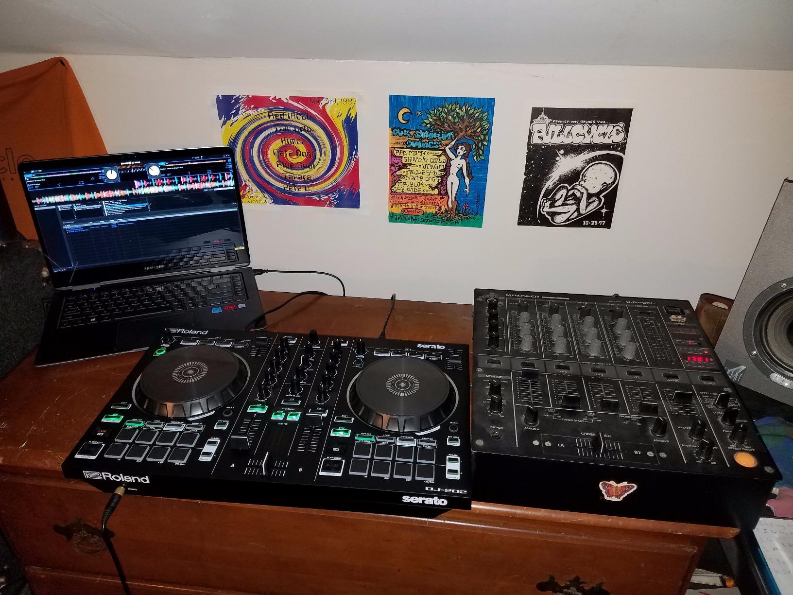 Roland DJ-202 Compact DJ Controller | A two-channel, four-deck controller that's powered via USB customer photo 2