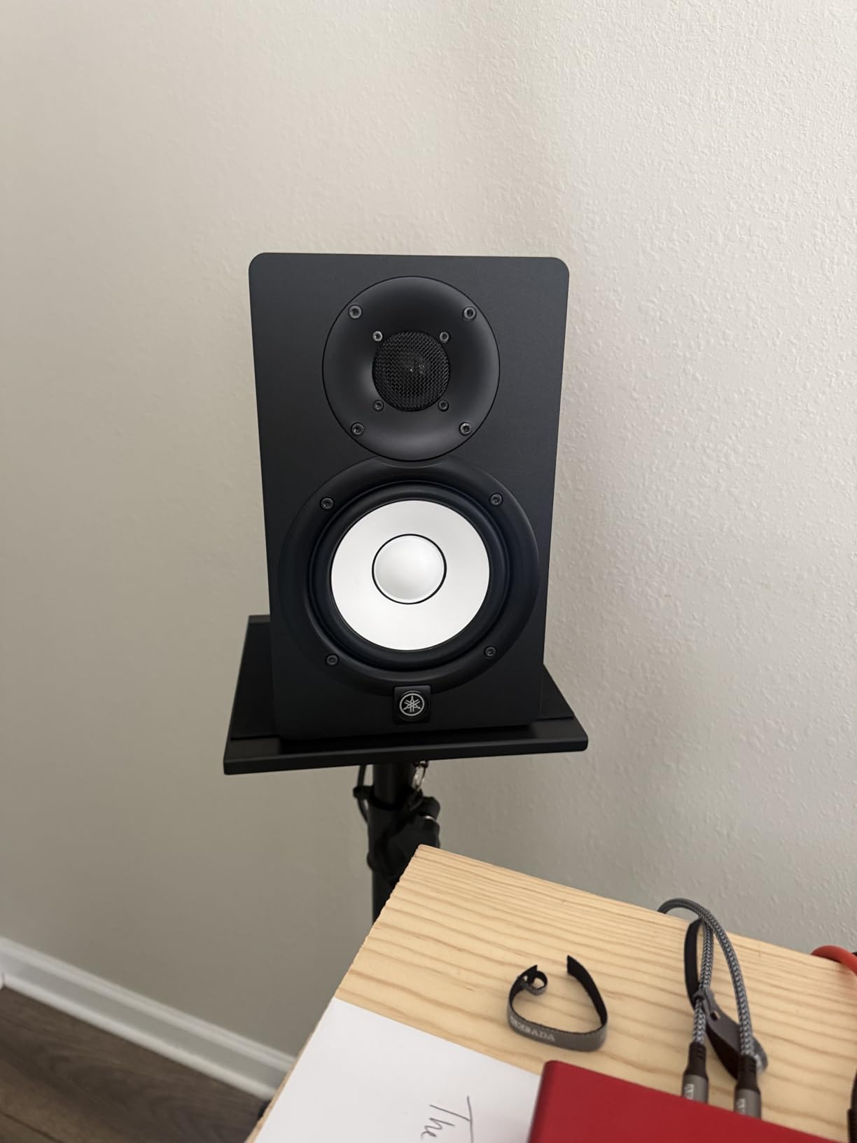 Pyle Adjustable Speaker Stand Pair - Dual Studio Monitor Tripod with Metal Base, Anti-Slip Speaker Pads, Height Adjustment from 34