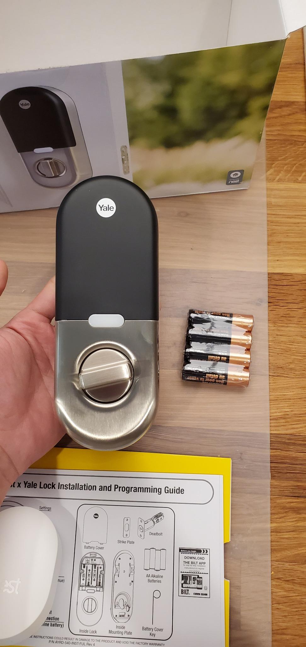 Google Nest x Yale Lock - Tamper-Proof Smart Lock for Keyless Entry - Keypad Deadbolt Lock for Front Door - Satin Nickel customer photo 1