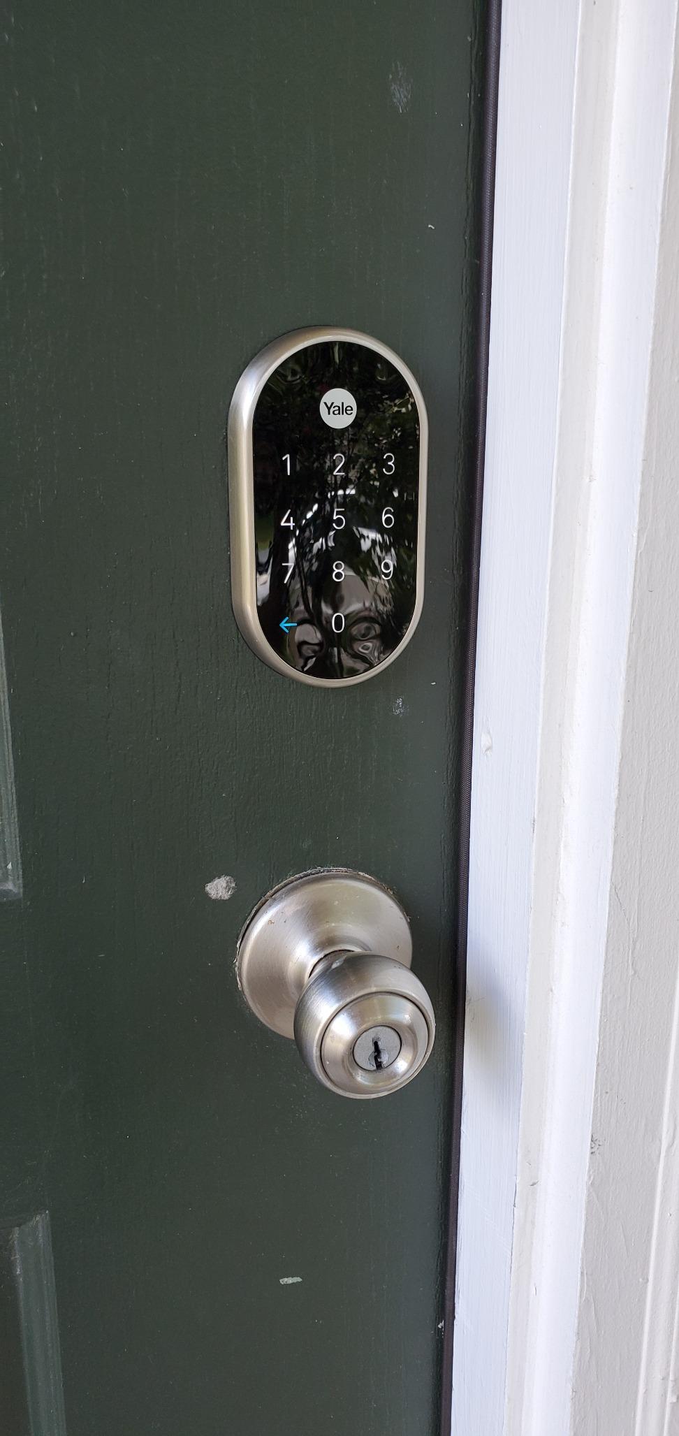Google Nest x Yale Lock - Tamper-Proof Smart Lock for Keyless Entry - Keypad Deadbolt Lock for Front Door - Satin Nickel customer photo 2