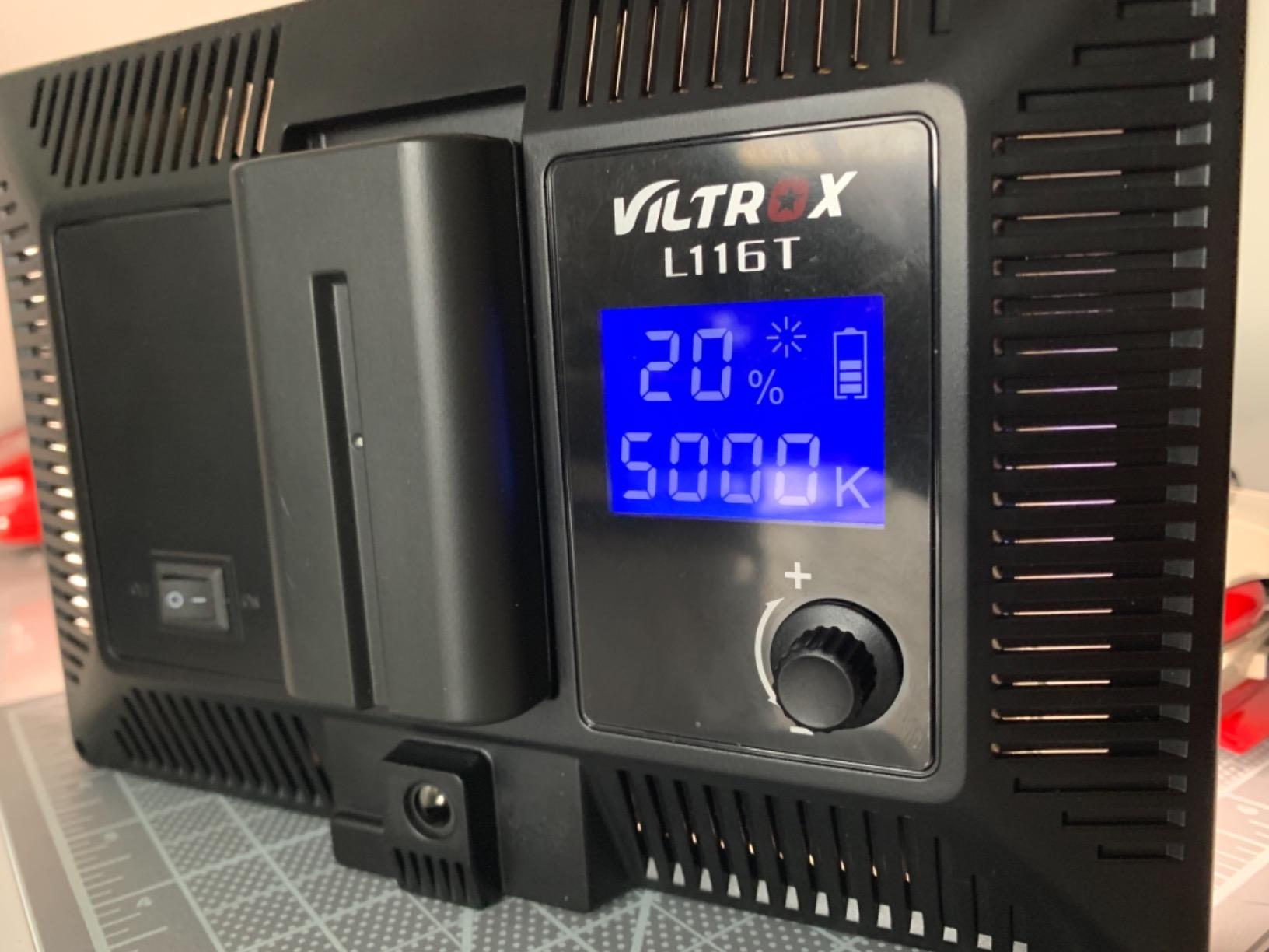 VILTROX 15W LED Video Light Panel, 3300K-5600K On Camera Light, Super Thin Key Light Panel with NP-F550, Led Photography Lighting CRI95+ for Studio Photography Video Recording Live Streaming (L116T) customer photo 1