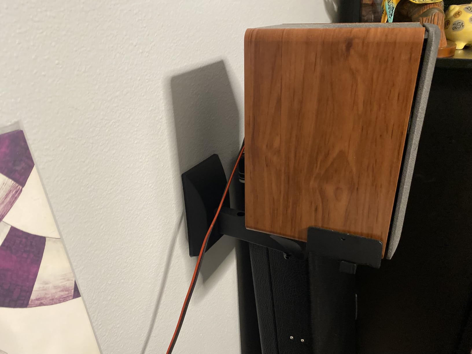 Edifier P12 Passive Bookshelf Speaker - 2-Way Speakers with Built-in Wall-Mount Bracket - Wood Color, Pair - Needs Amplifier or Receiver to Operate customer photo 2