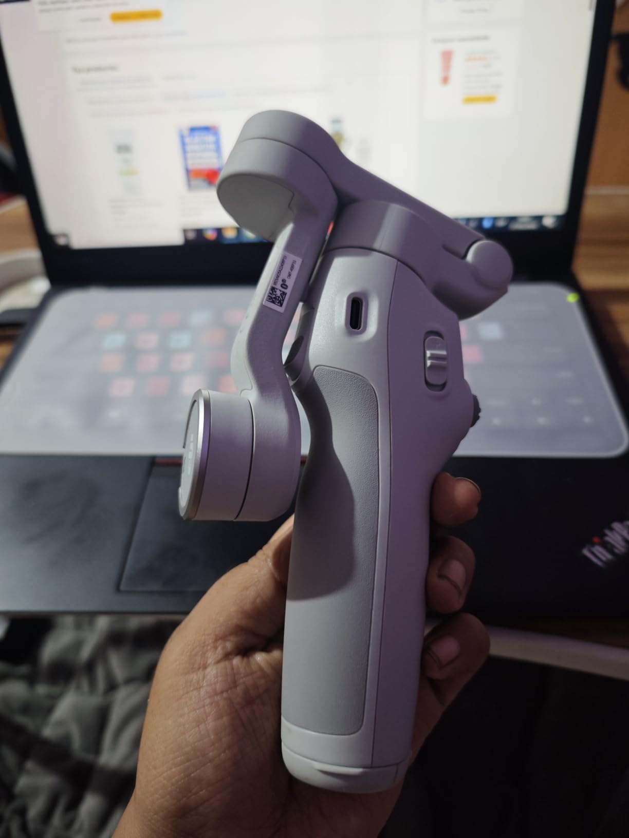 DJI Osmo Mobile 7 Gimbal Stabilizer for iPhone & Android, 3-Axis Gimbal | Built-in Tripod, Ultra-Light, Comfortable Grip, ActiveTrack, ShotGuides, One-Tap Edit, 10hrs Use, Phone Charging customer photo 2