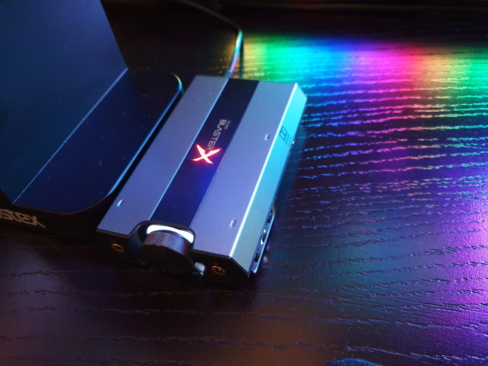 Sound BlasterX G6 Hi-Res 130dB 32bit/384kHz Gaming DAC, External USB Sound Card with Xamp Headphone Amp, Dolby Digital, 7.1 Virtual Surround Sound, Sidetone/Speaker Control for PS4, Xbox One customer photo 2