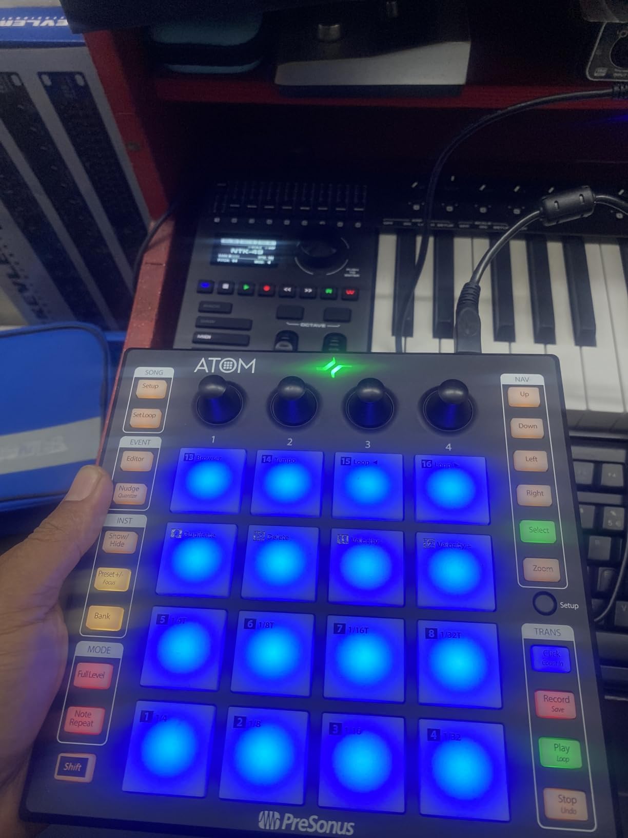 PreSonus ATOM Production & Performance Midi Pad Controller with Studio One Artist and Ableton Live Lite Recording Software customer photo 2