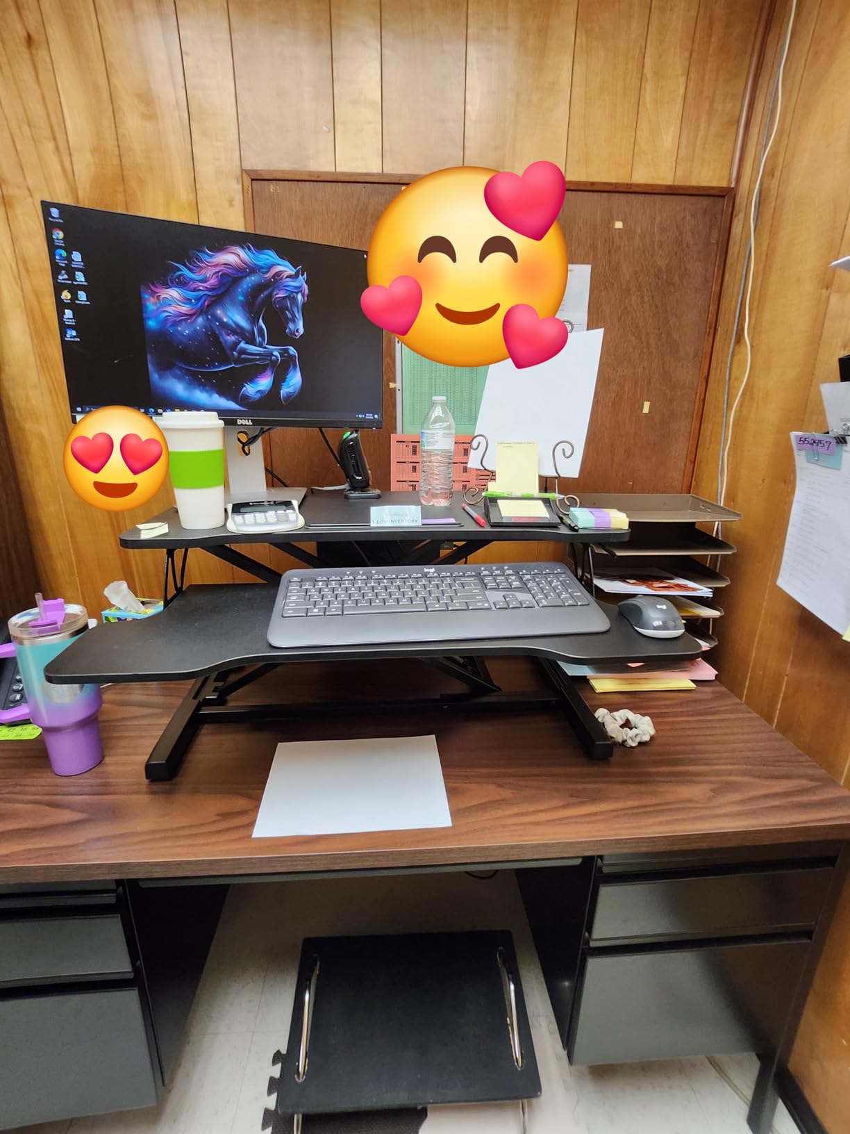 FITUEYES Height Adjustable Standing Desk 32