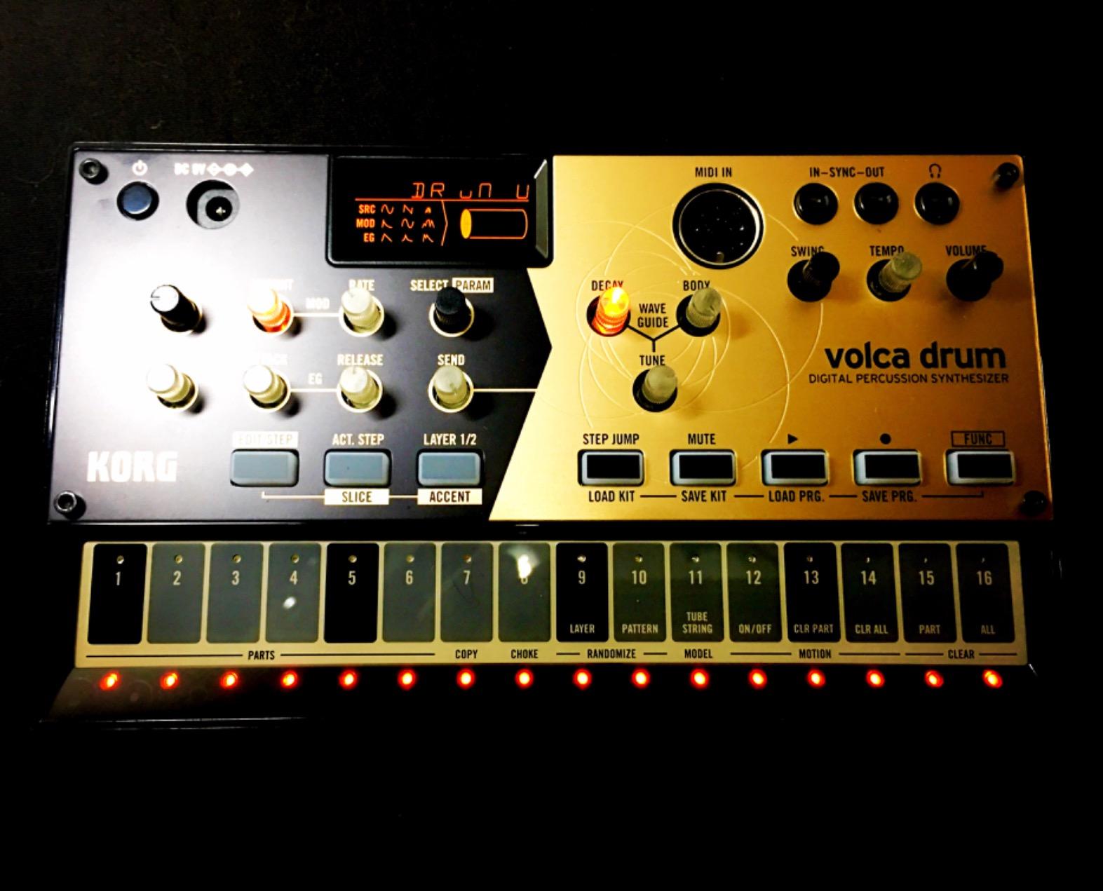 Korg Volca Drum Digital Percussion Synthesizer w/ 16-step Sequencer and Active Step customer photo 1