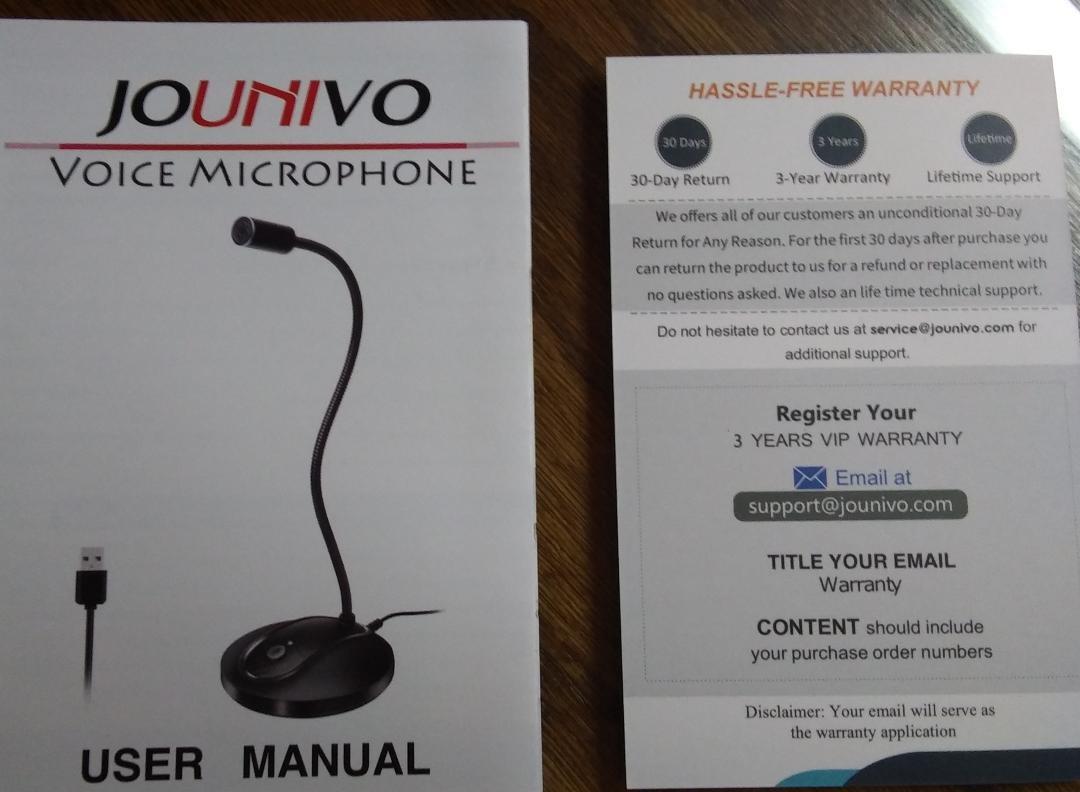 USB Microphone, 360 Degree Adjustable Gooseneck Design, Mute Button & LED Indicator, Noise-Canceling Technology, Plug & Play, Compatible with Windows & MacOS customer photo 1