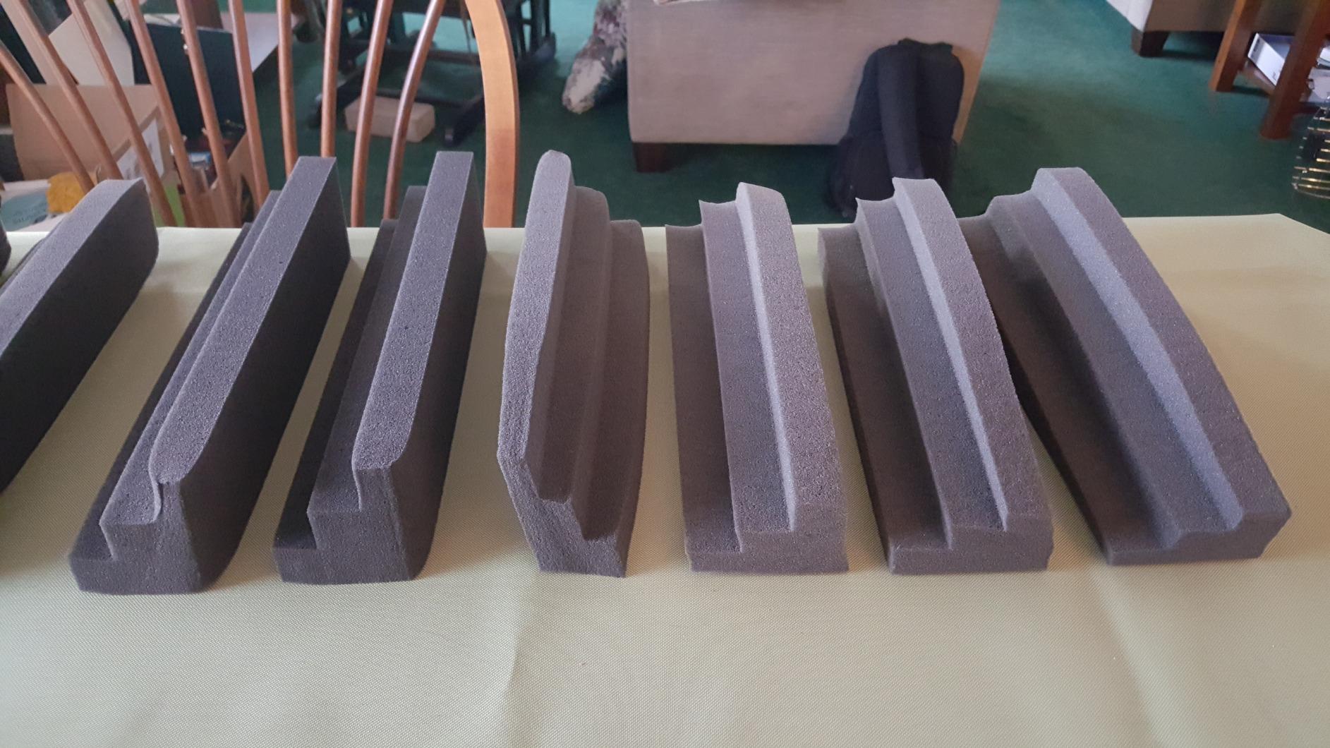 JBER 4Pack Acoustic Foam Corner Bass Traps, Studio Foam Corner Block Finish | 12