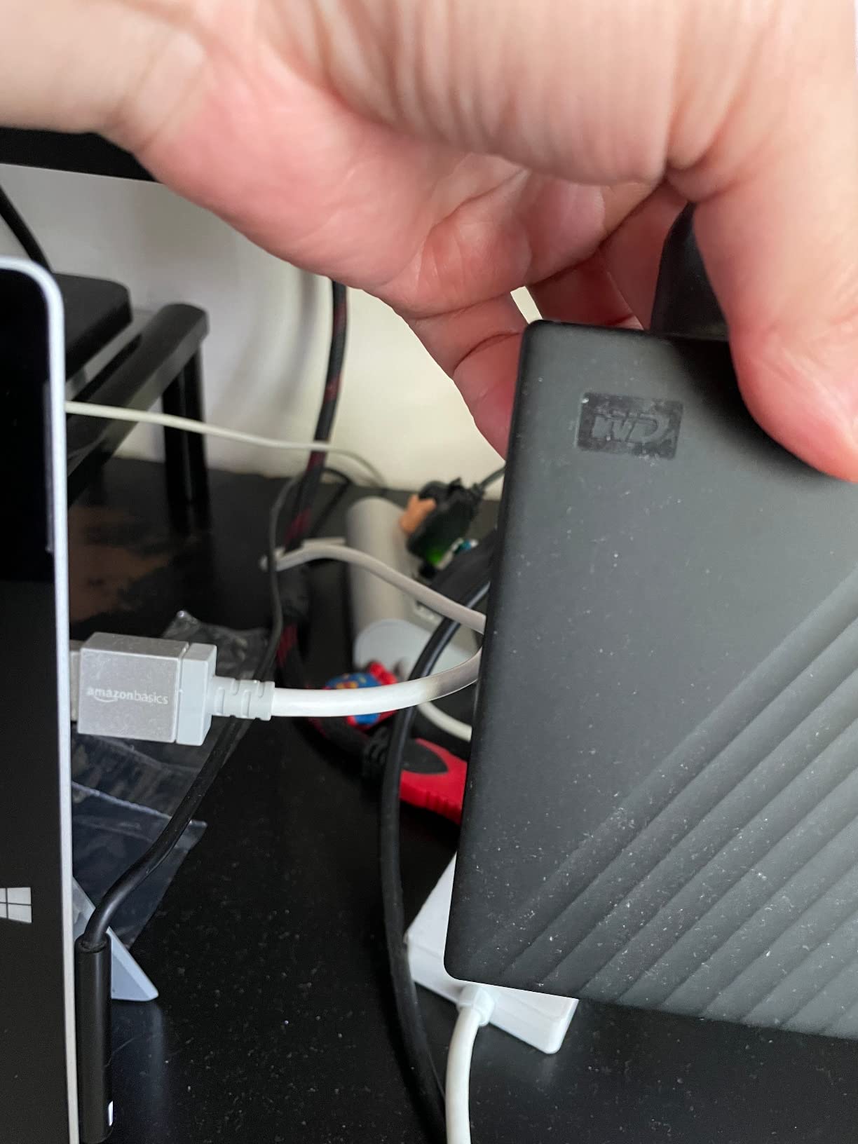 WD 5TB My Passport, Portable External Hard Drive, Black, backup software with defense against ransomware, and password protection, USB 3.1/USB 3.0 compatible - WDBPKJ0050BBK-WESN customer photo 2