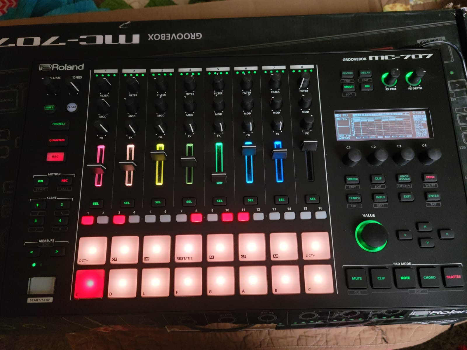 Roland MC-707 Groovebox Professional Music Production Workstation customer photo 1