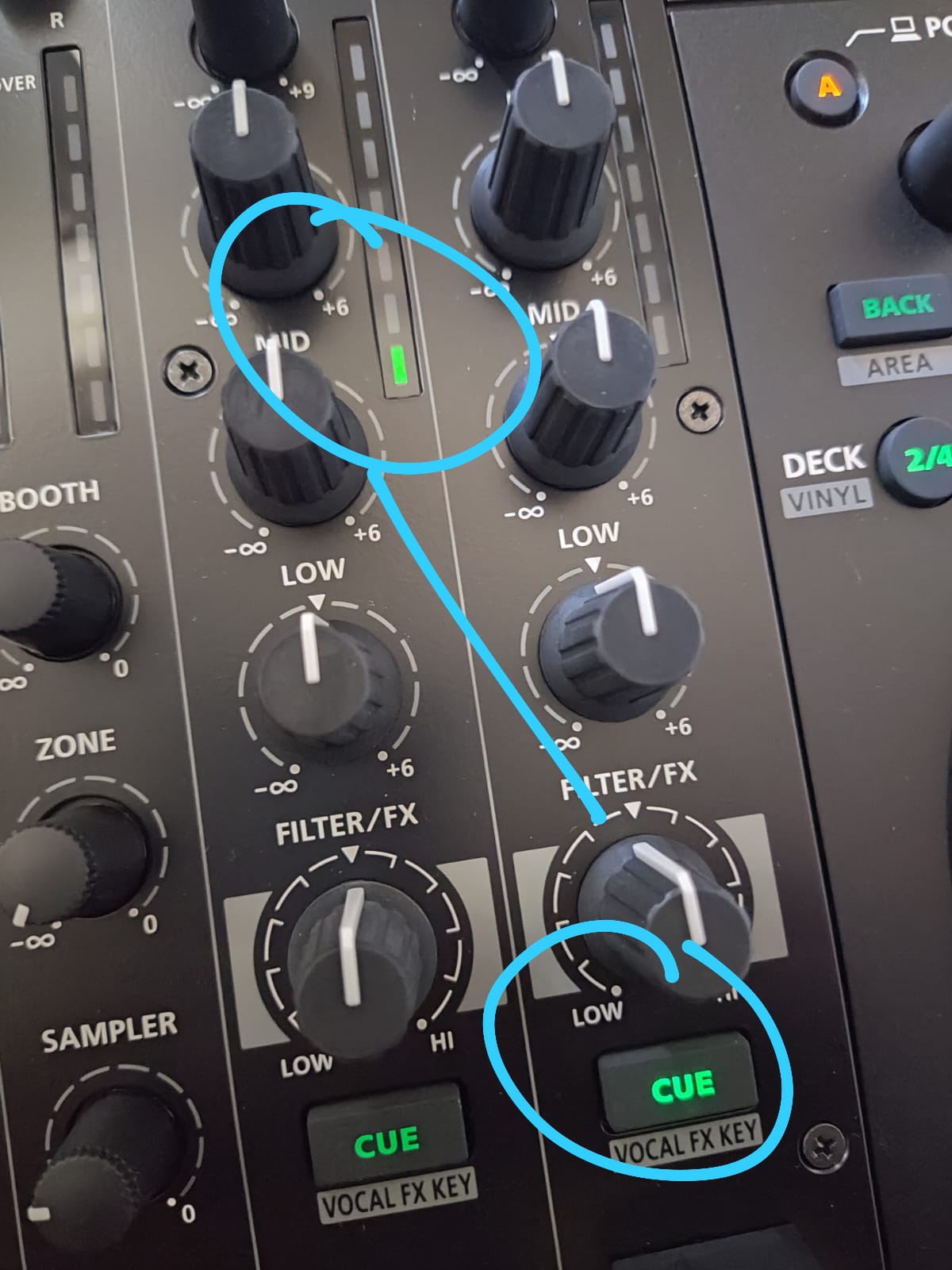 Roland DJ-707M DJ Controller for live streamers and content creators | 4-channel Serato DJ controller with dual USB customer photo 2