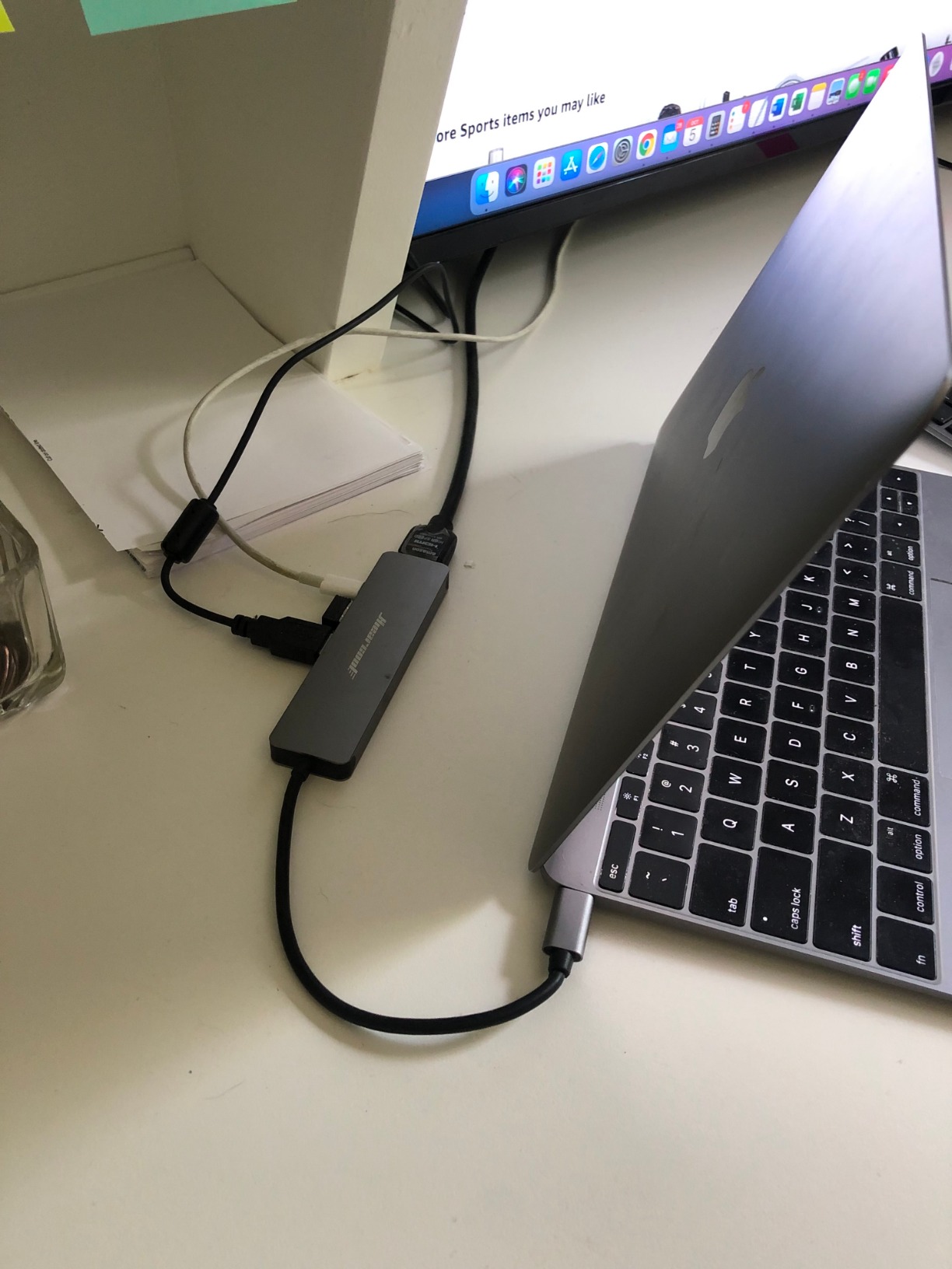 Hiearcool 7-in-1 USB C Hub, USB C Dongle Compatible for MacBook, Space Gray, 4K@30Hz HDMI, 100W PD, 5Gbps USB 3.0 and SD/TF card readers, aluminum design customer photo 1