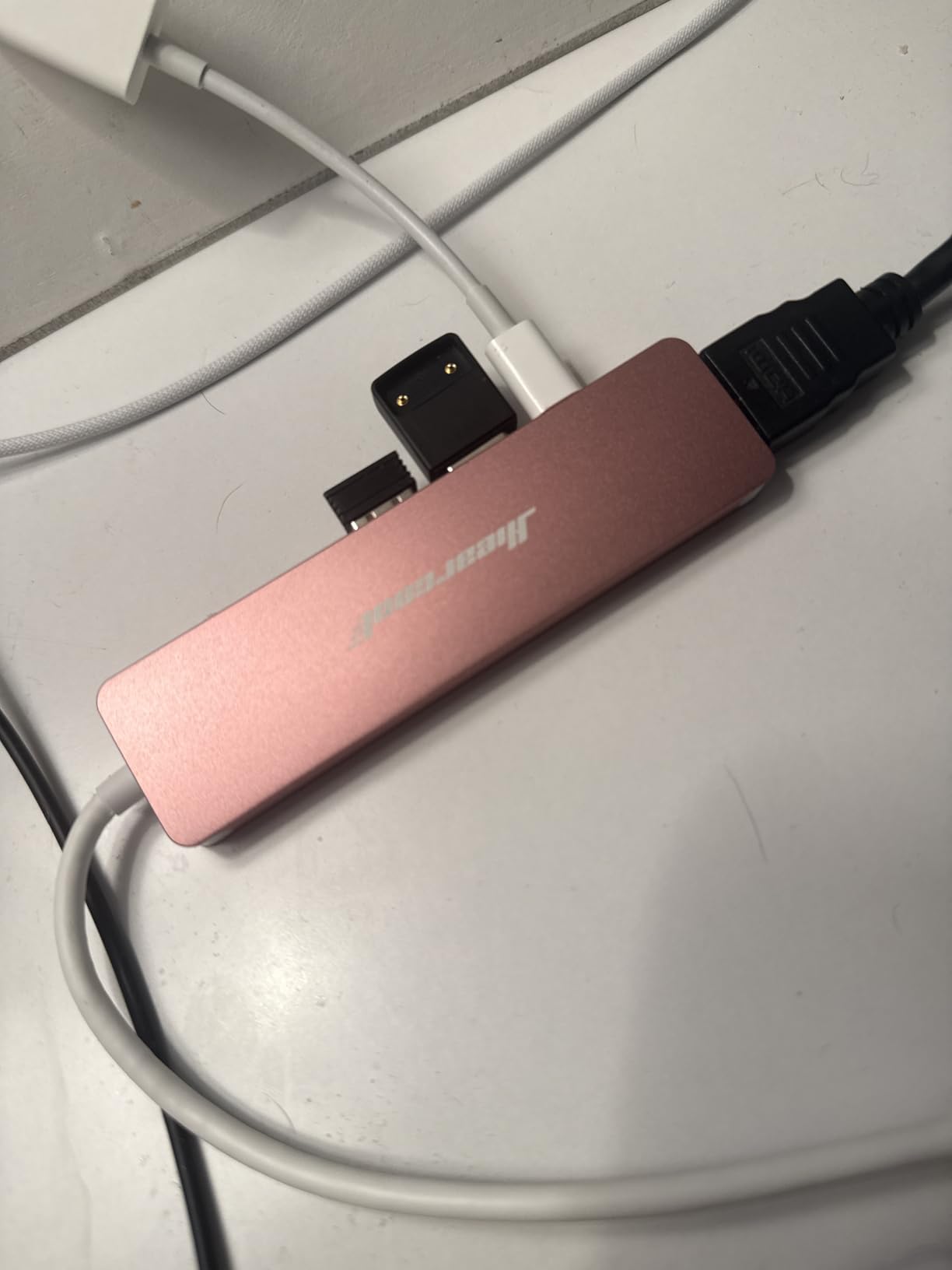 Hiearcool 7-in-1 USB C Hub, USB C Dongle Compatible for MacBook, Space Gray, 4K@30Hz HDMI, 100W PD, 5Gbps USB 3.0 and SD/TF card readers, aluminum design customer photo 2
