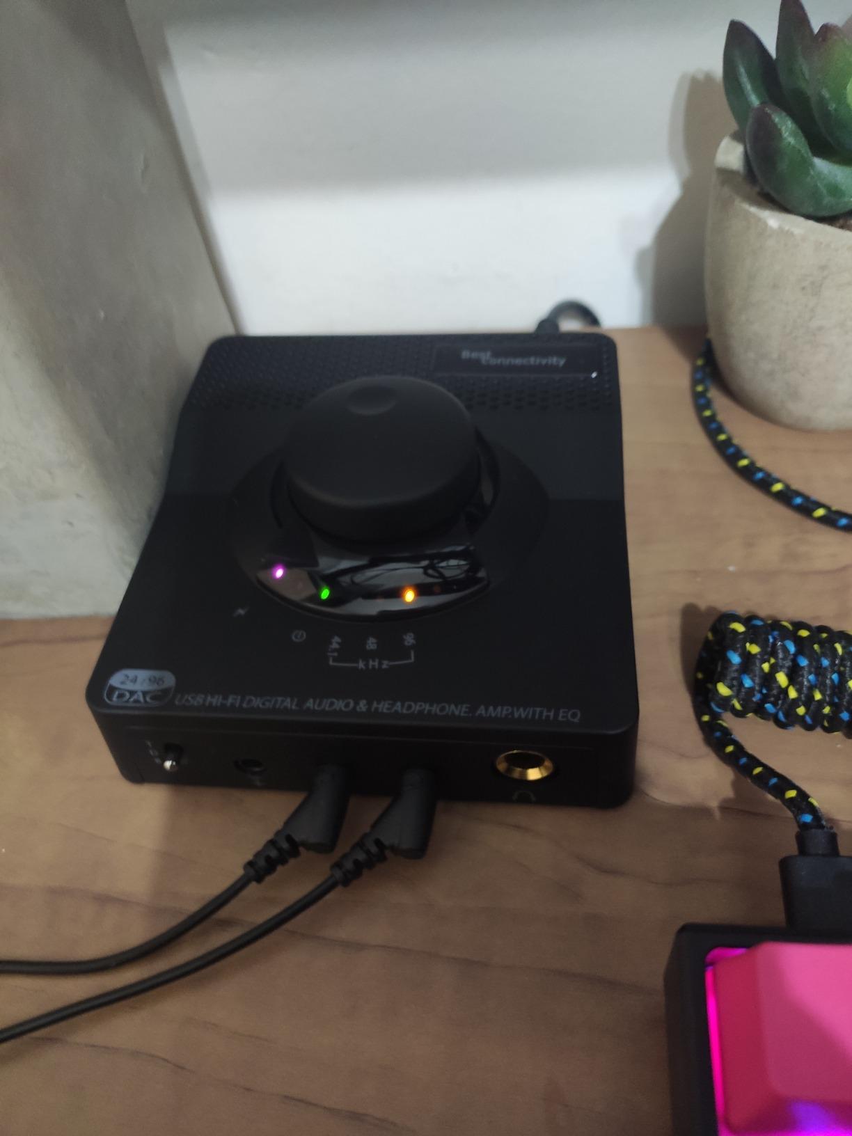 Syba Sonic 24bit 96KHz USB DAC Stereo Headphone Amplifier 2 Stage EQ Digital/Coaxial Output and RCA Output SD-DAC63116 customer photo 1