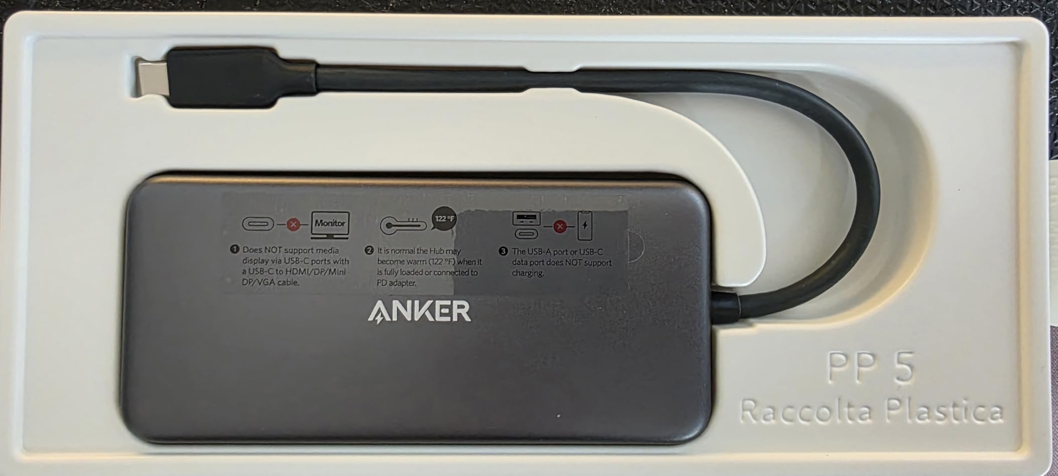 Anker USB C Hub, 7-in-1 Multi-Port USBC Hub, 4K HDMI USB-C Adapter, 1 USB-C and 2 USB-A 5Gbps Ports, 85W Max PD, SD/TF, for MacBook Air, MacBook Pro, XPS customer photo 2