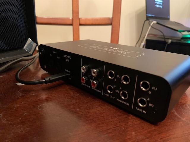 Motu M4 4x4 USB-C Audio Interface | Recording, mixing and podcasting with 4x4 USB-C connectivity, MIDI I/O and low latency monitoring customer photo 2