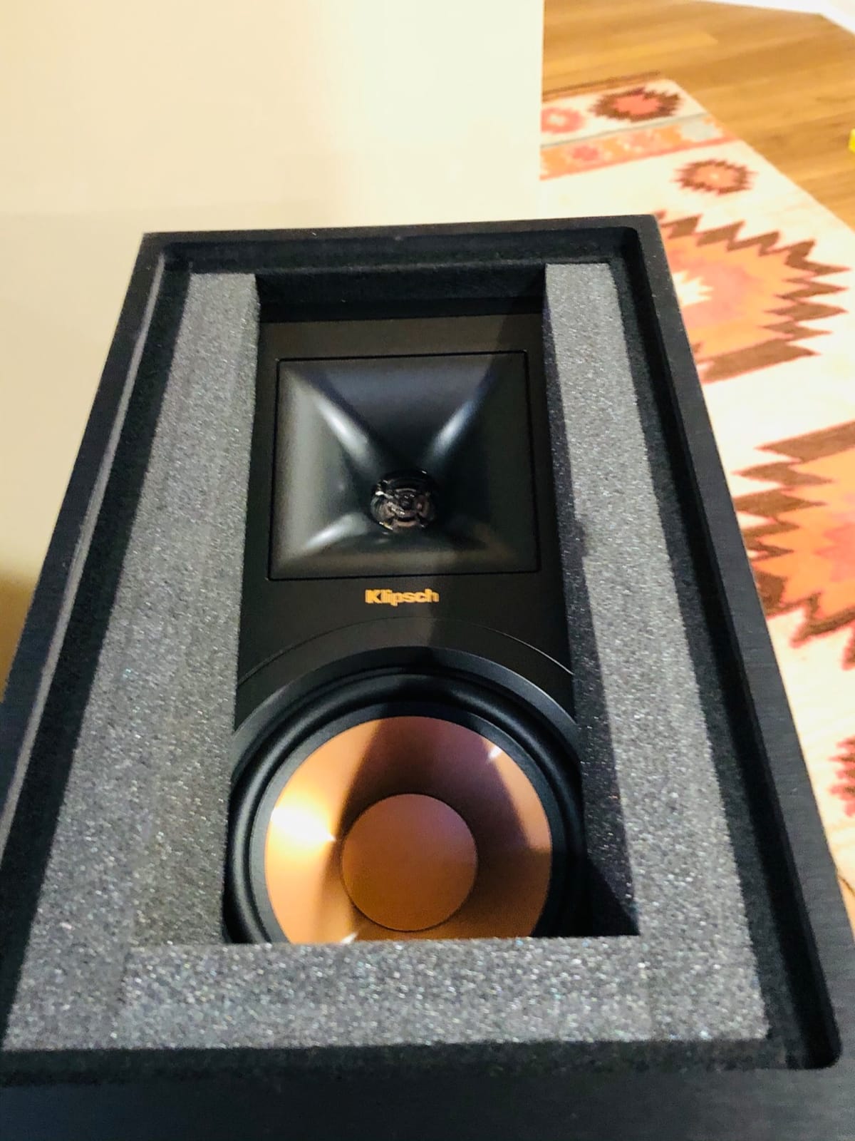 Klipsch Reference R-26FA Floorstanding Speaker, Black, Pair (Dolby Atmos) customer photo 2