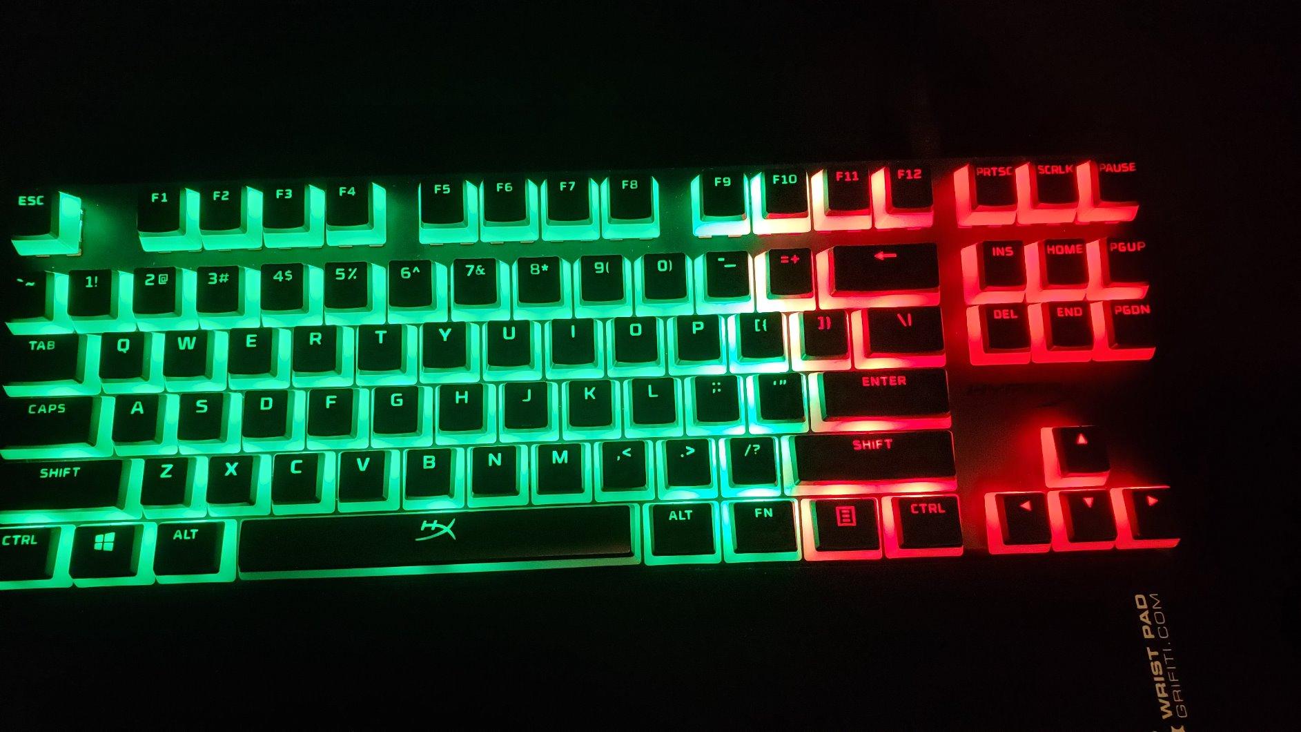 HyperX Alloy Origins Core - Tenkeyless Mechanical Gaming Keyboard, Software Controlled Light & Macro Customization, Compact Form Factor, RGB LED Backlit, Tactile HyperX Aqua Switch, Black customer photo 2
