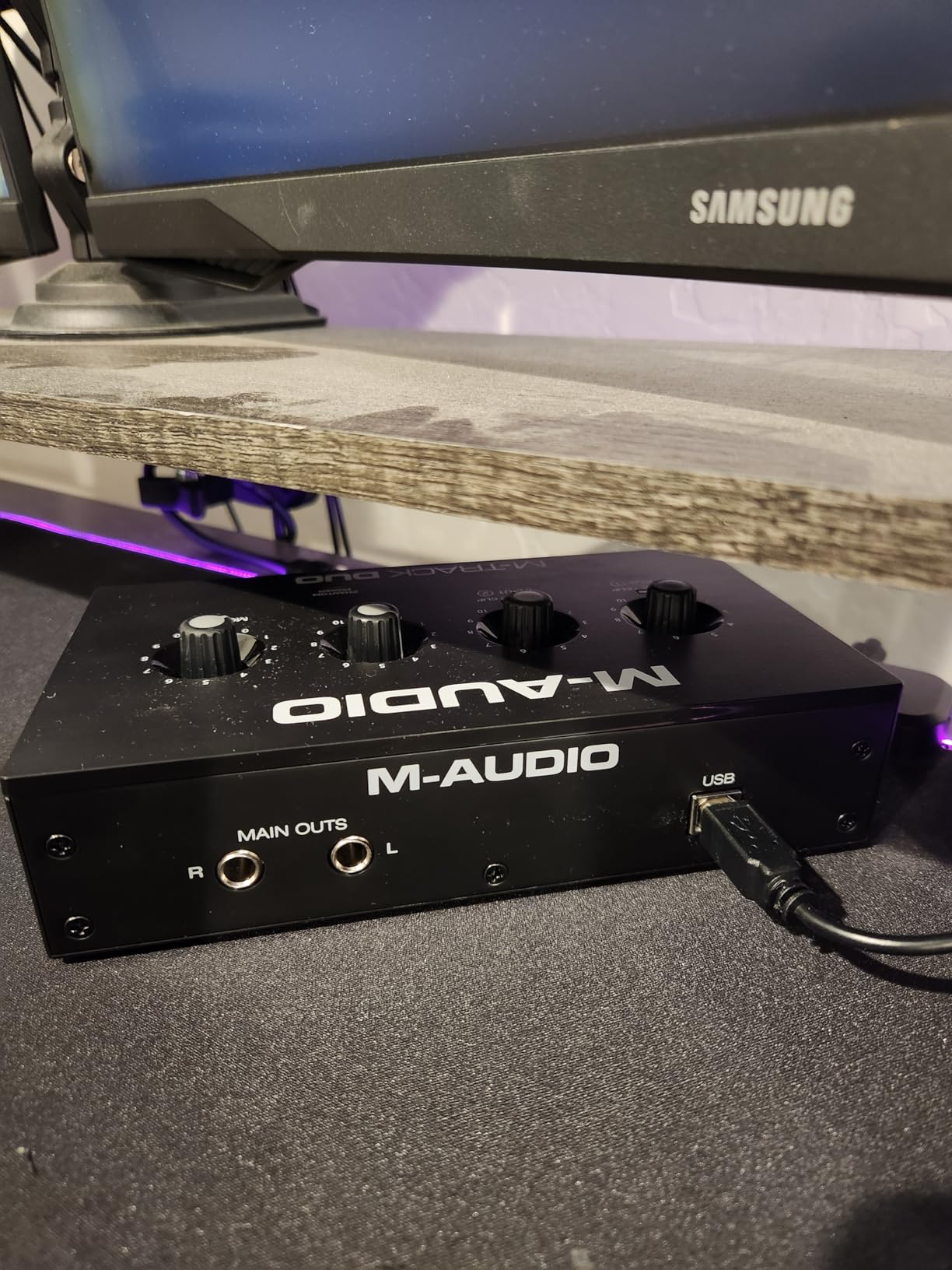 M-AUDIO M-Track Duo USB Audio Interface | Dual XLR, Line and DI Inputs, Professional Software Suite for Recording, Streaming, and Podcasting customer photo 2