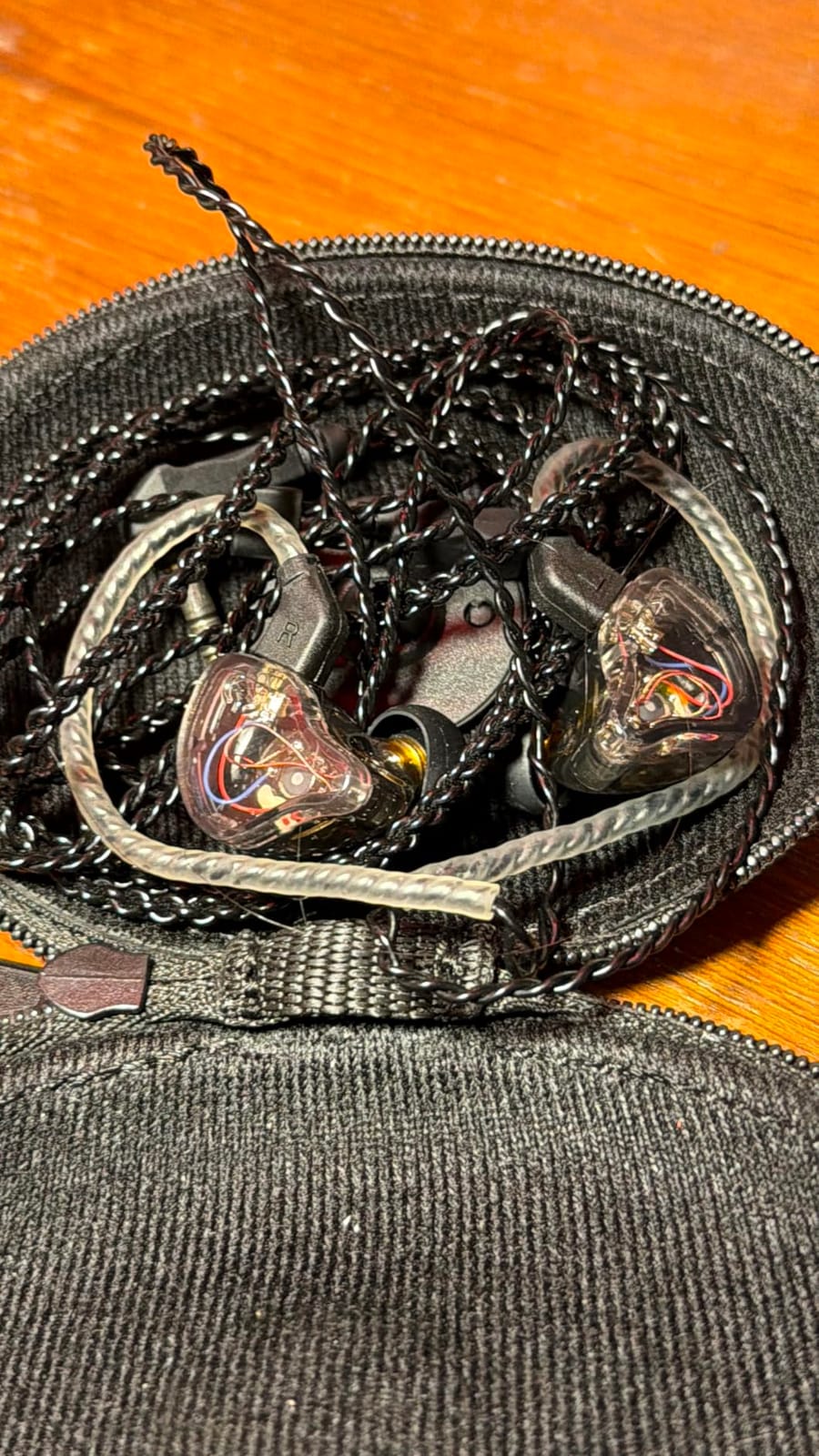 CCZ Yinyoo Melody in Ear Monitors Earphones Headphones Wired Earbuds without Microphone IEM HIFI Bass with 1DD 1BA, Ear fins, 4N OFC Cable for Musicians, Singer, on Stage, Studio customer photo 1