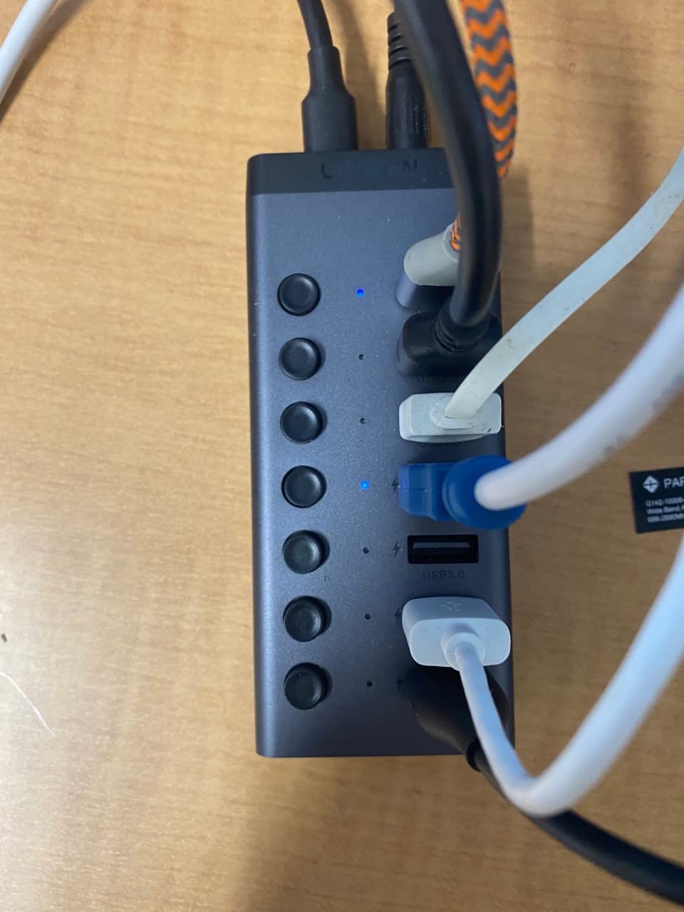 UGREEN Powered USB Hub 3.0, 7-Ports USB Adapter with 4 Smart Charging Ports | 5Gbps Data Transfer USB Splitter with Individual Led On/Off Switches and 12V/2A Power Adapter, USB Ports Extender for Laptops customer photo 2