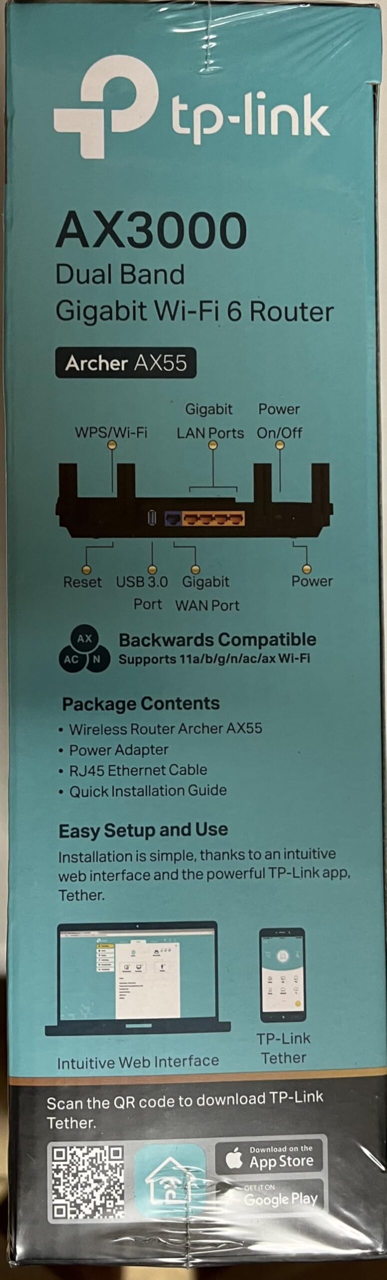 TP-Link Dual-Band AX3000 Wi-Fi 6 Wireless Gigabit Internet Router for Home | EasyMesh, VPN Clients & Server, HomeShield, OFDMA, MU-MIMO, USB 3.0, Secure by Design - Archer AX55 customer photo 2