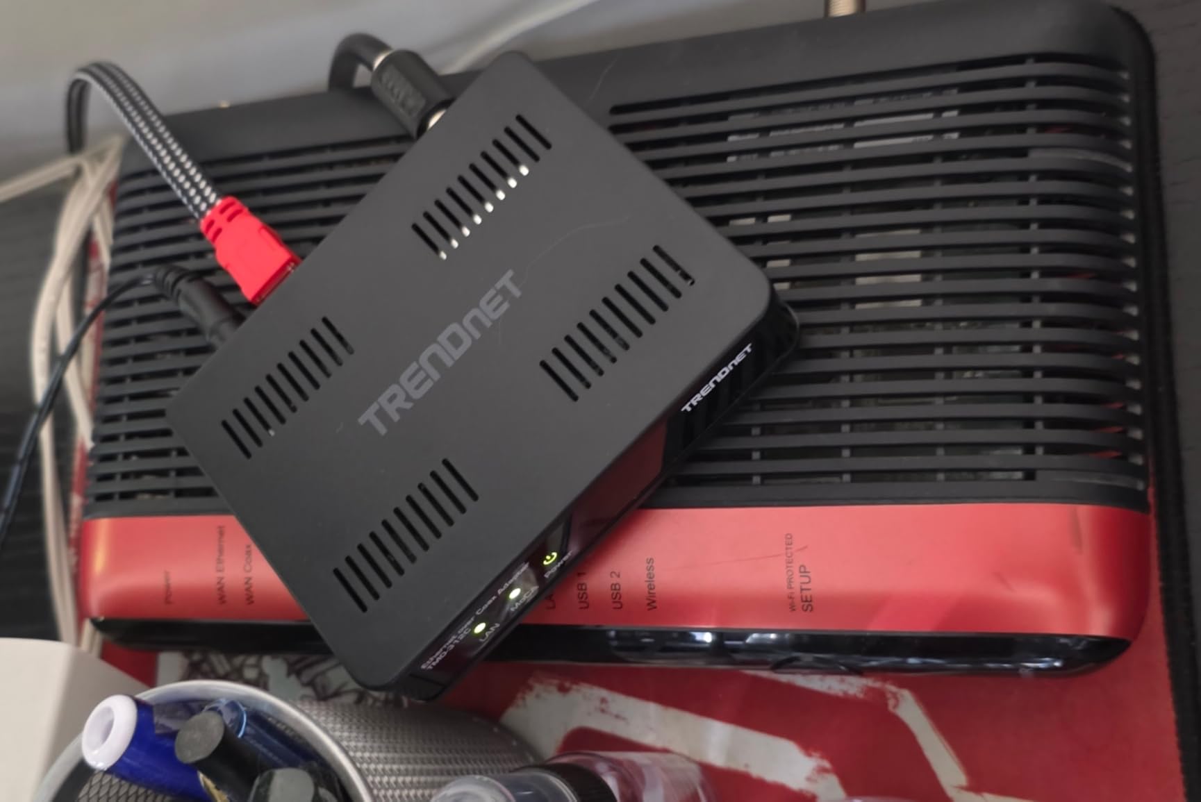 TRENDnet Ethernet Over Coax MoCA 2.5 Adapter, TMO-312C | Backward Compatible with MoCA 2.0/1.1/1.0, RJ-45 Gigabit LAN Port, Supports Net Throughput up to 1Gbps, Support up to 16 Nodes customer photo 1