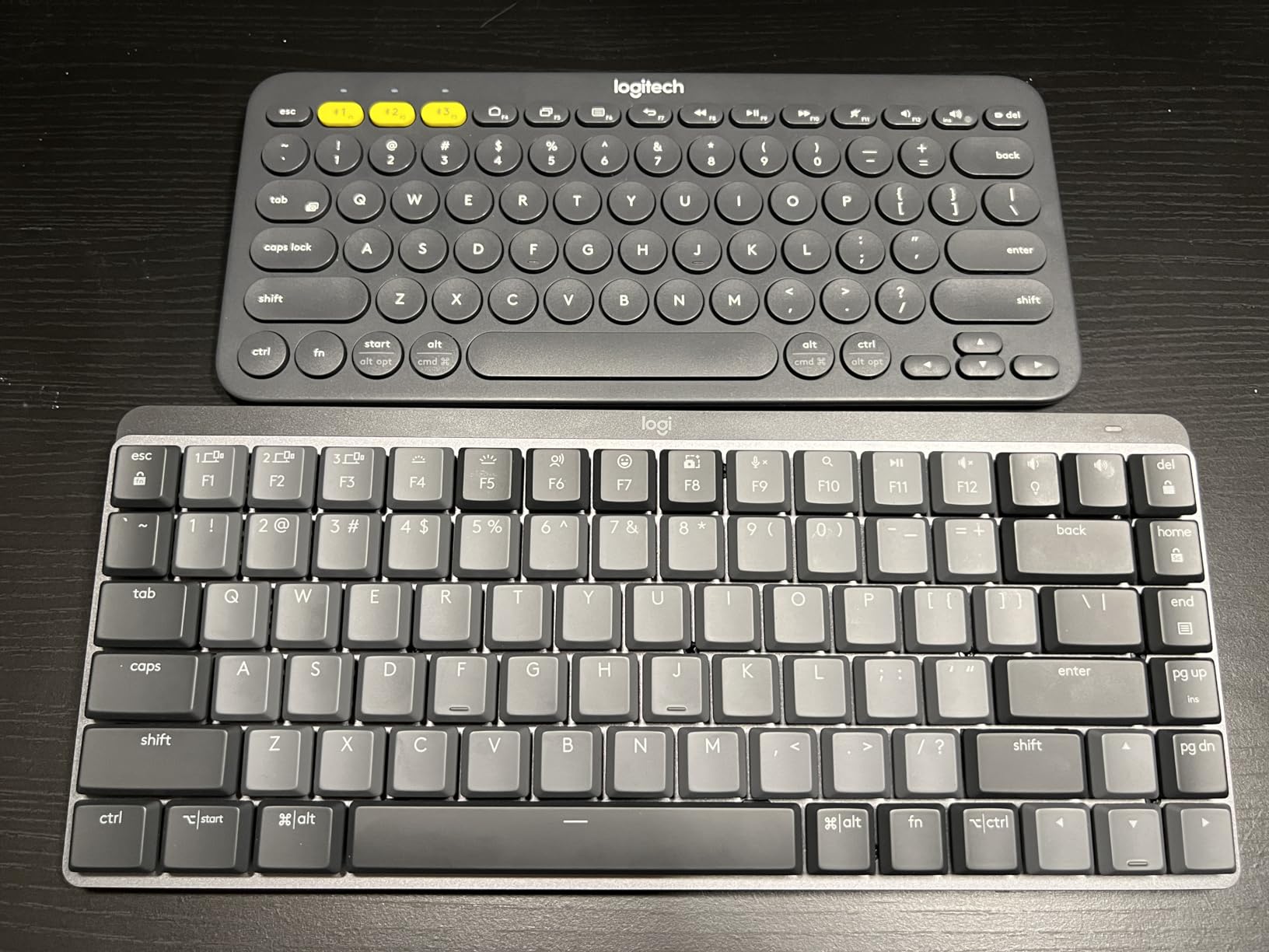 Logitech MX Mechanical Wireless Illuminated Performance Keyboard Clicky | Low-profile full-size, 3 device Bluetooth pairing, Smart backlight auto-adjusts, USB-C rechargeable, Up to 15 day battery customer photo 2