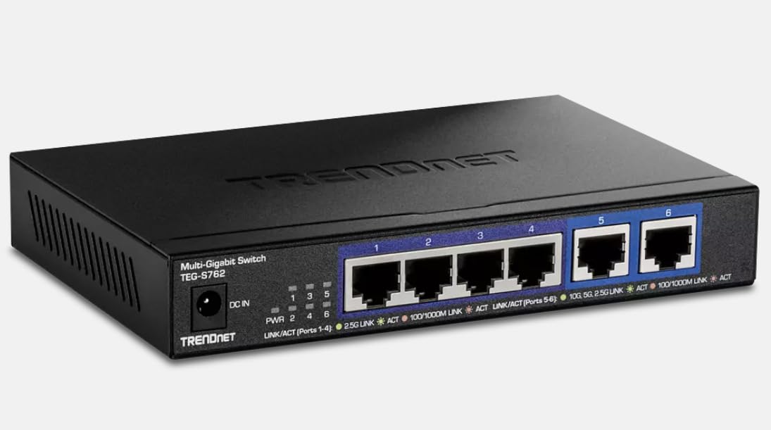 TRENDnet TEG-S762 6-Port 10G Switch (4x 2.5G + 2x 10G RJ-45) customer photo 2