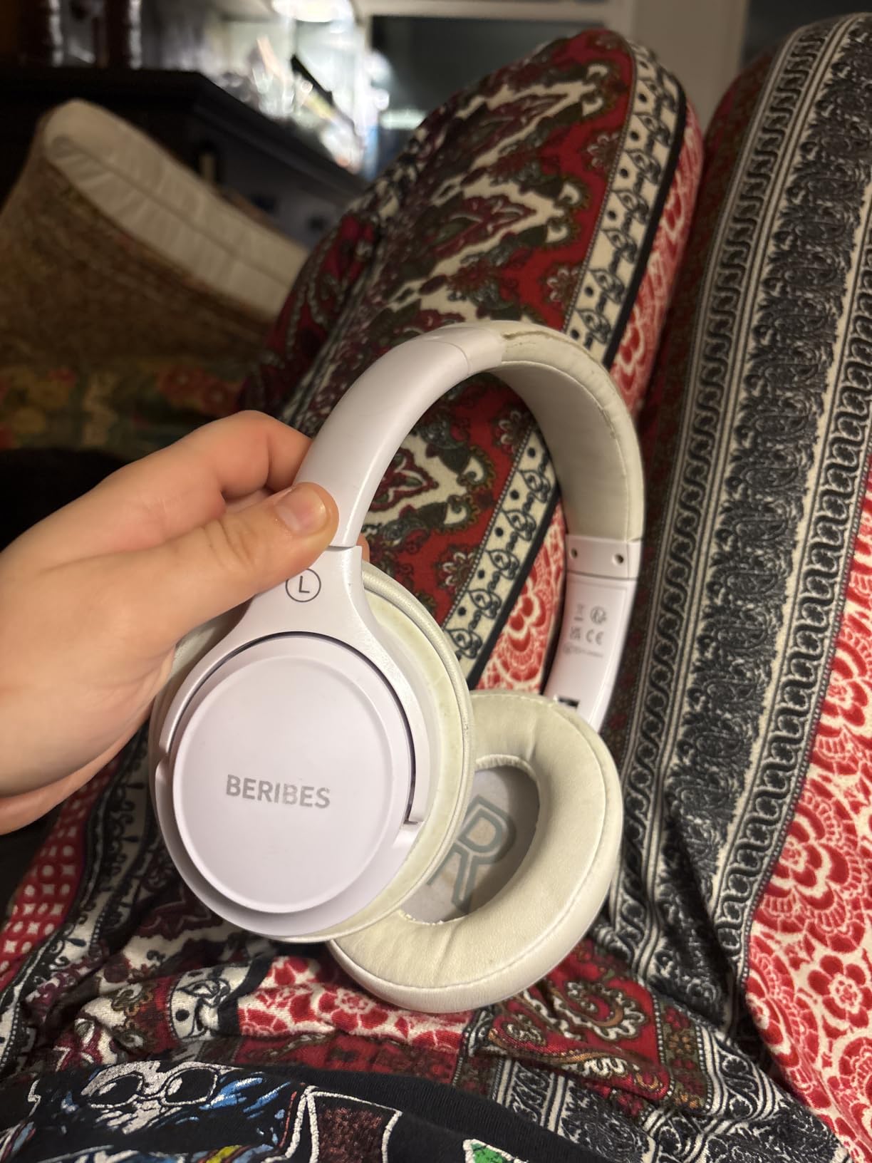 BERIBES Bluetooth Headphones Over Ear Wireless, 65H Playtime, Foldable Lightweight, Deep Bass customer photo 1