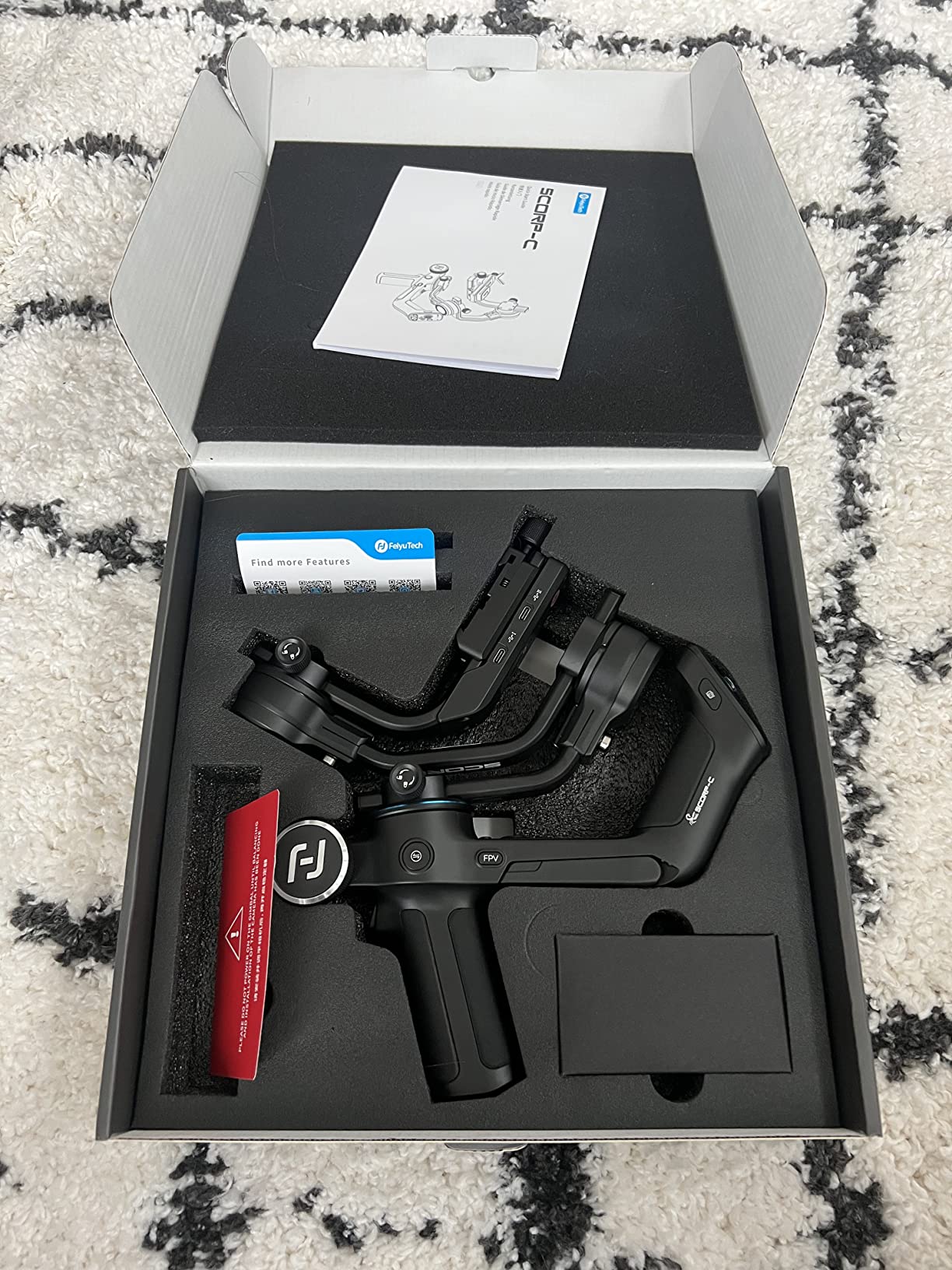 FeiyuTech SCORP-C Gimbal Stabilizer for Cameras DSLR and Mirrorless Camera, 3-Axis Camera Gimbal, 5.5lbs Payload, for Sony α7Ⅳ A6300/A6400 A7S3 a9/a7 for Canon 5D3/80D for Nikon D7500/Z5/Z6 II customer photo 1
