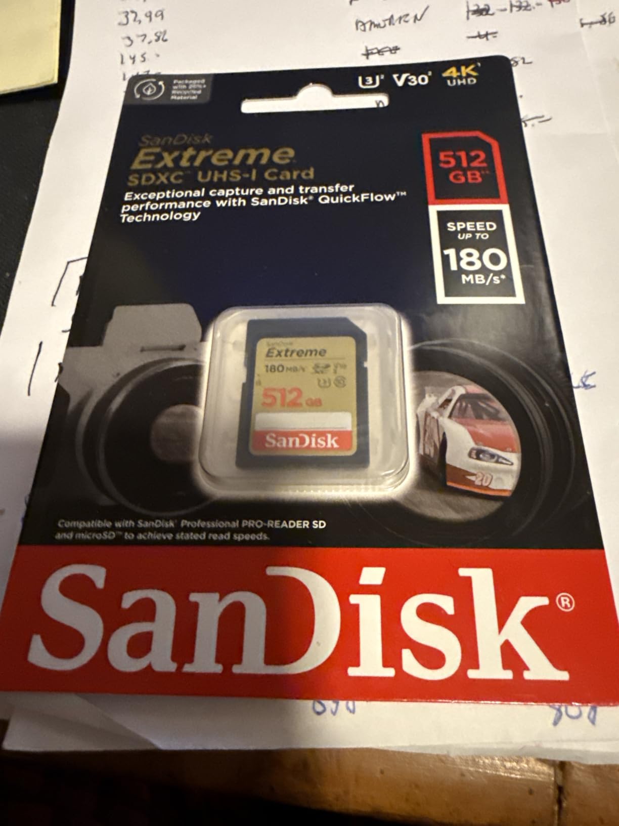 SanDisk 256GB Extreme SDXC UHS-I Memory Card - C10, U3, V30, 4K, UHD, SD Card - SDSDXVV-256G-GNCIN customer photo 1