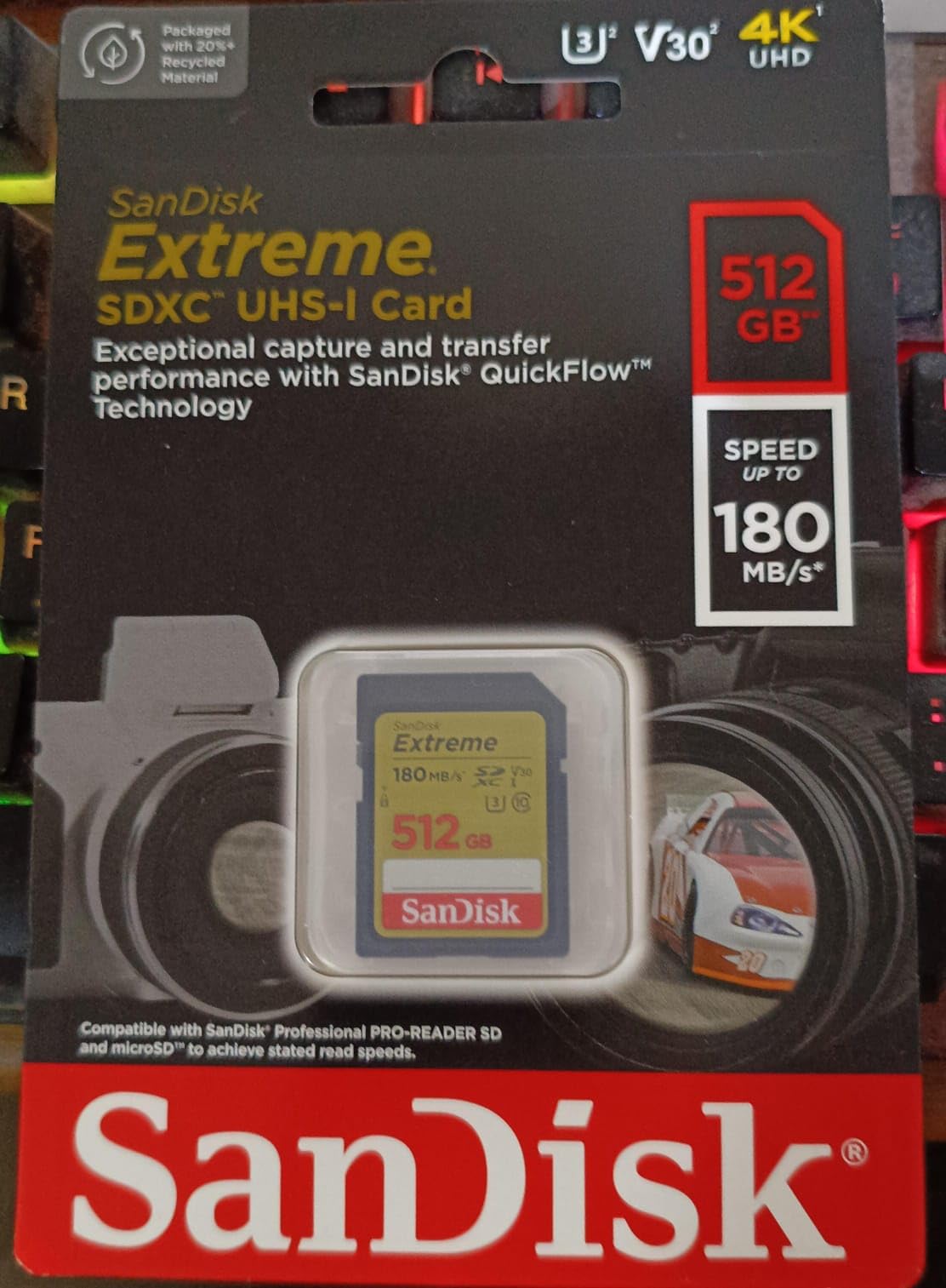 SanDisk 256GB Extreme SDXC UHS-I Memory Card - C10, U3, V30, 4K, UHD, SD Card - SDSDXVV-256G-GNCIN customer photo 2