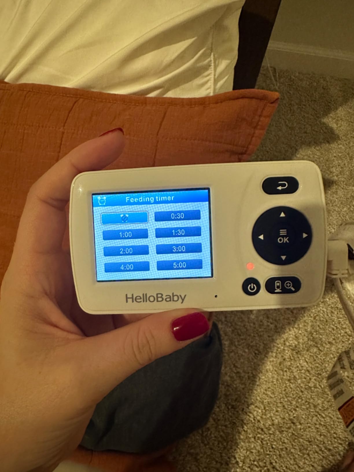 HelloBaby HB30 Video Baby Monitor with Digital Camera and Audio, No WiFi No App Safety Baby Monitor, 8 Languages, Auto Night Vision, 1000ft Transmission Range, 2.4 inch Portable Screen customer photo 1