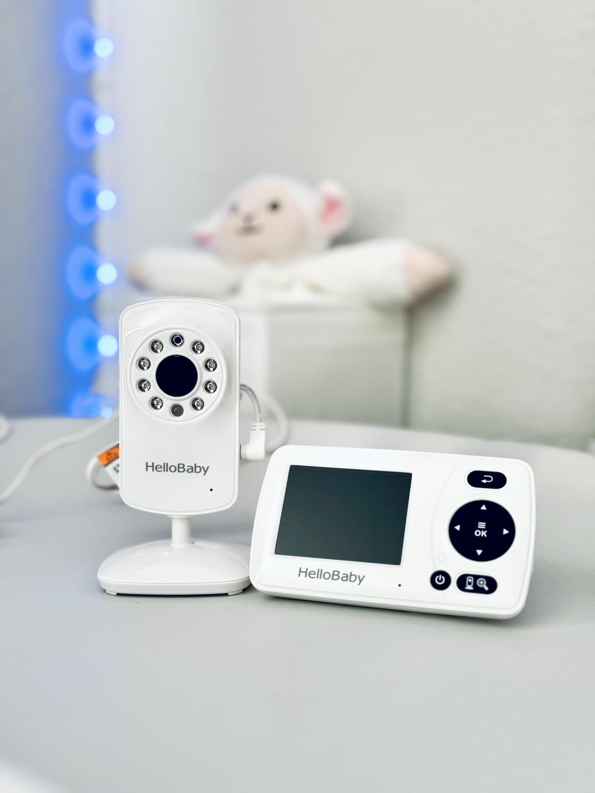 HelloBaby HB30 Video Baby Monitor with Digital Camera and Audio, No WiFi No App Safety Baby Monitor, 8 Languages, Auto Night Vision, 1000ft Transmission Range, 2.4 inch Portable Screen customer photo 2