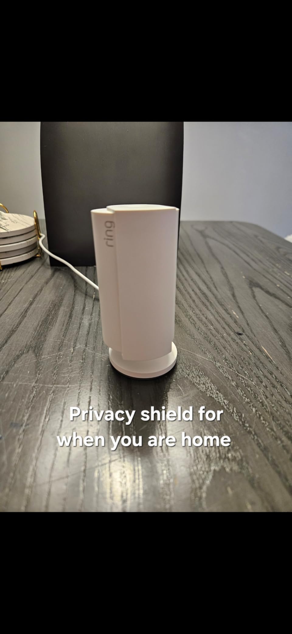 Ring Indoor Cam, Home or business security in 1080p HD video, White customer photo 1