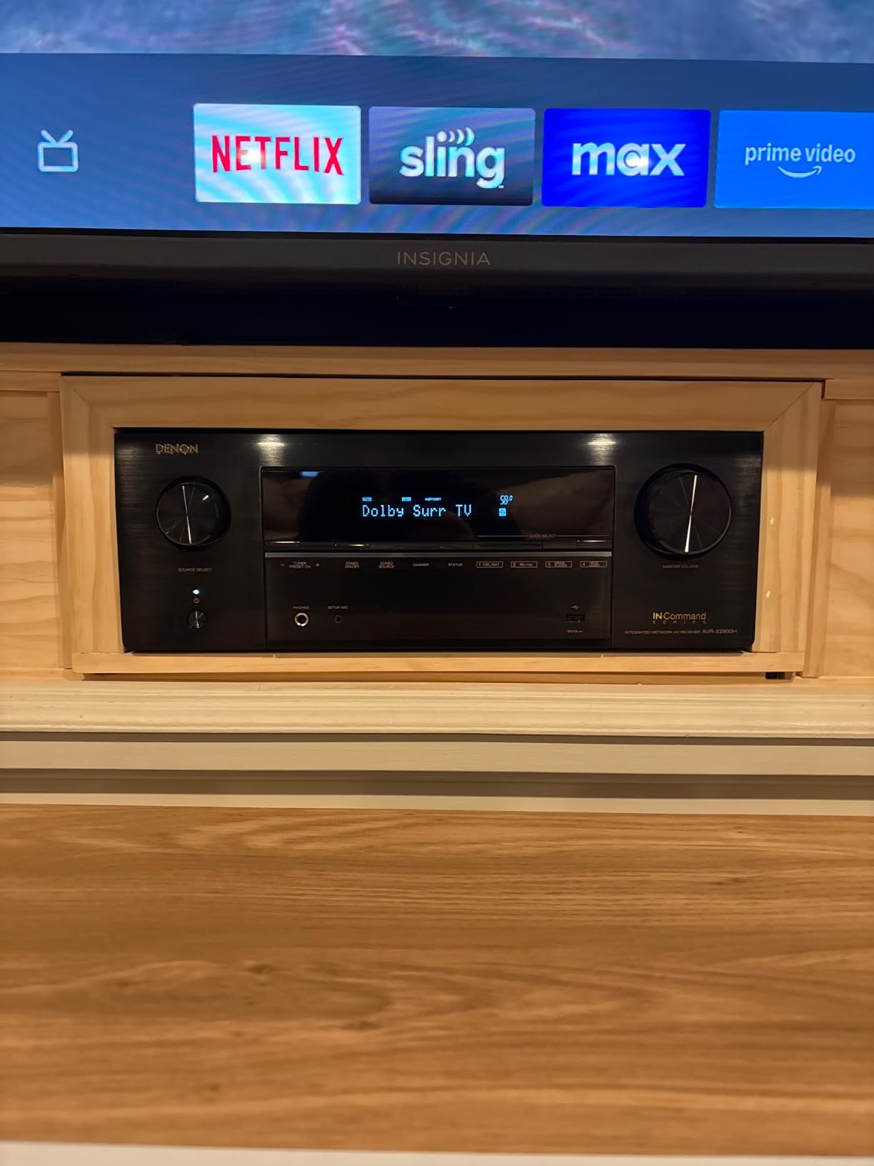 Denon AVR-X2800H 7.2 Channel Home Theater AV Receiver (95W x 7) - 8K UHD, Dolby Atmos, HEOS, Dual Sub Outputs customer photo 1