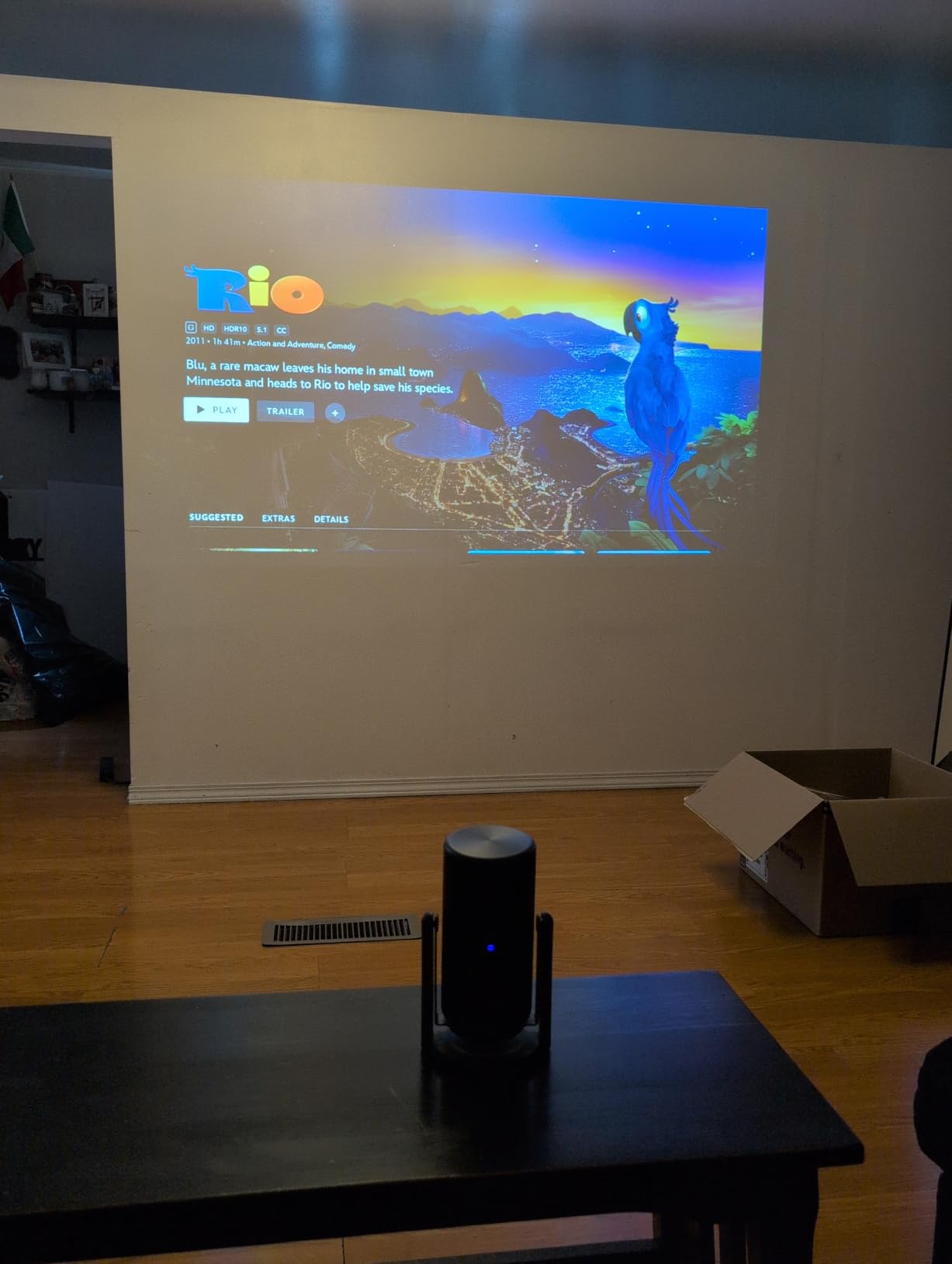NEBULA Capsule 3 Laser Outdoor Portable Mini Smart TV Projector with Google TV, Netflix-Certified, Dolby Digital Sound, 120