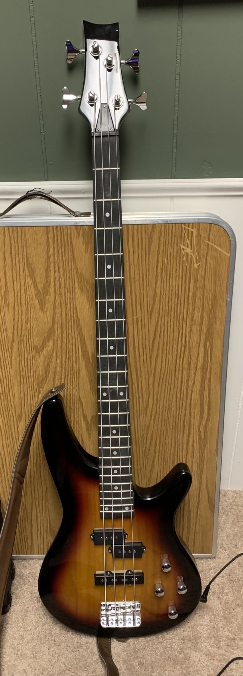 Ktaxon Electric Bass Guitar 4 String Bass Guitar Kit-Black | Full Equipment with 20 Watt Amplifier | PJ Type Pickup, Naturally Air-dried Maple Neck, Rosewood Fretboard & Basswood Body customer photo 1