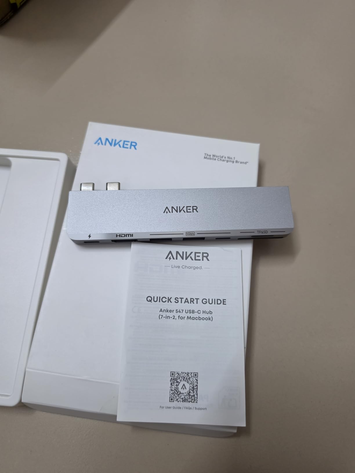 Anker USB-C Hub for MacBook, 7-in-2 Mac Dock with 4K@60Hz HDMI, Thunderbolt 4 Compatible, USB-C and 2 USB-A 5Gbps Data Ports, for MacBook Pro, MacBook Air M4/M5 customer photo 2