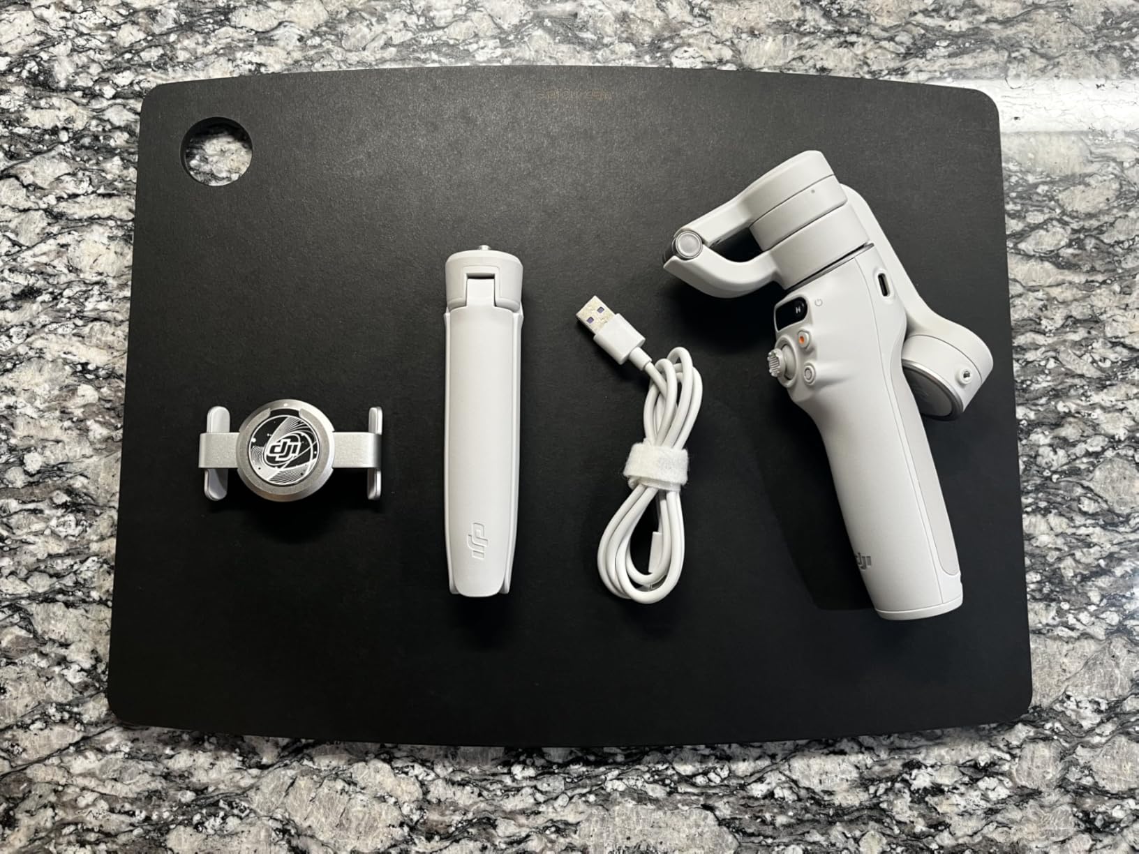 DJI Osmo Mobile 6 Smartphone Gimbal Stabilizer, 3-Axis Phone Gimbal, Built-In Extension Rod, Portable and Foldable, Android and iPhone Gimbal with ShotGuides, Vlogging Stabilizer, YouTube TikTok Video customer photo 2
