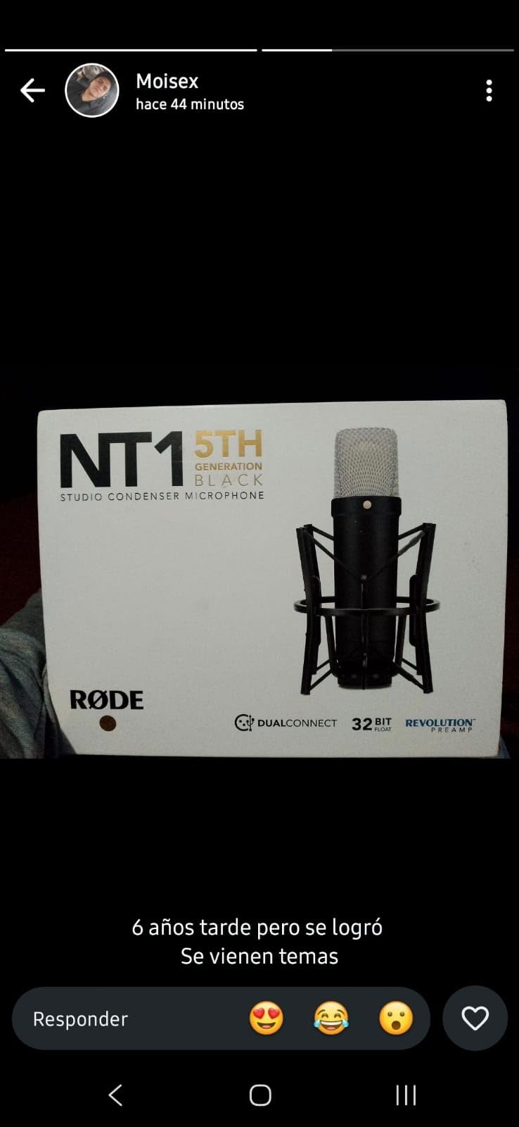 RODE NT1 5th Gen Large-Diaphragm Studio Condenser Microphone - XLR & USB customer photo 2