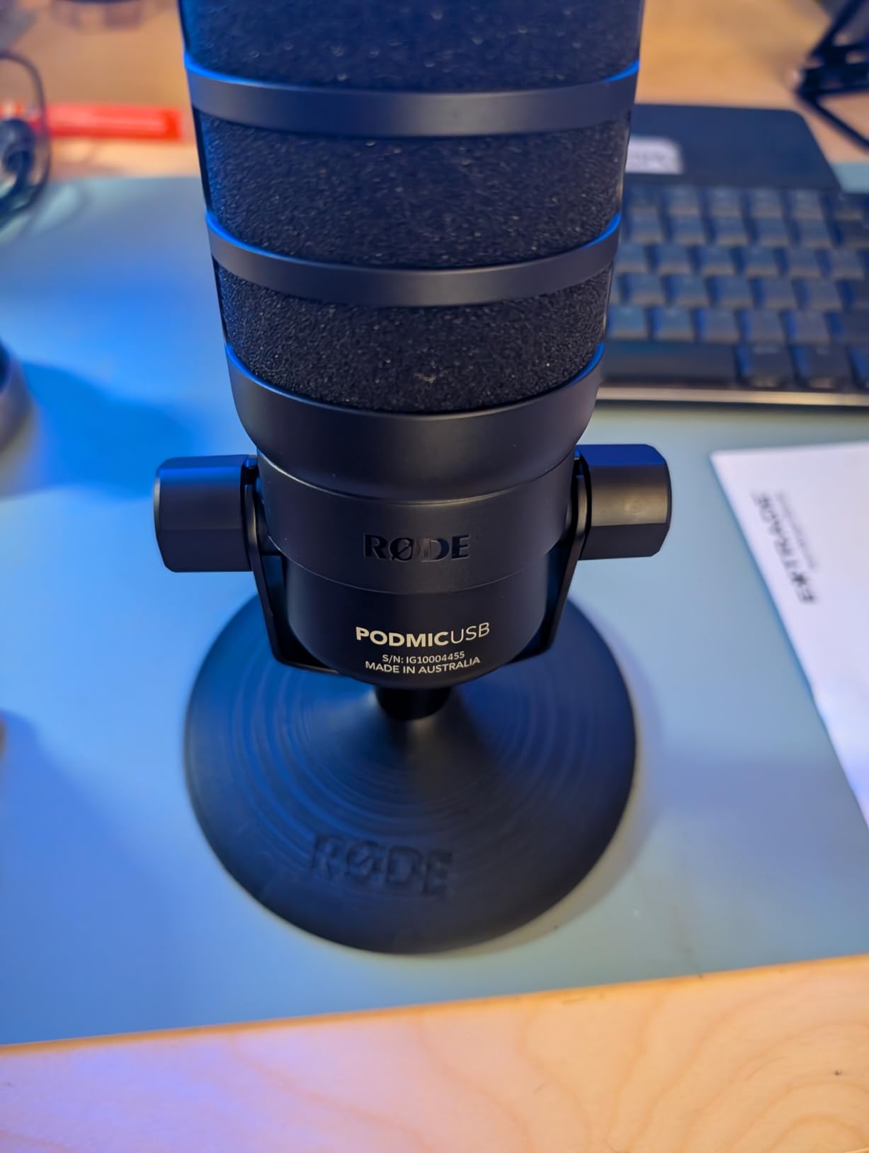 RODE PodMic USB Versatile Dynamic Broadcast Microphone with XLR and USB Connectivity (Black) customer photo 1