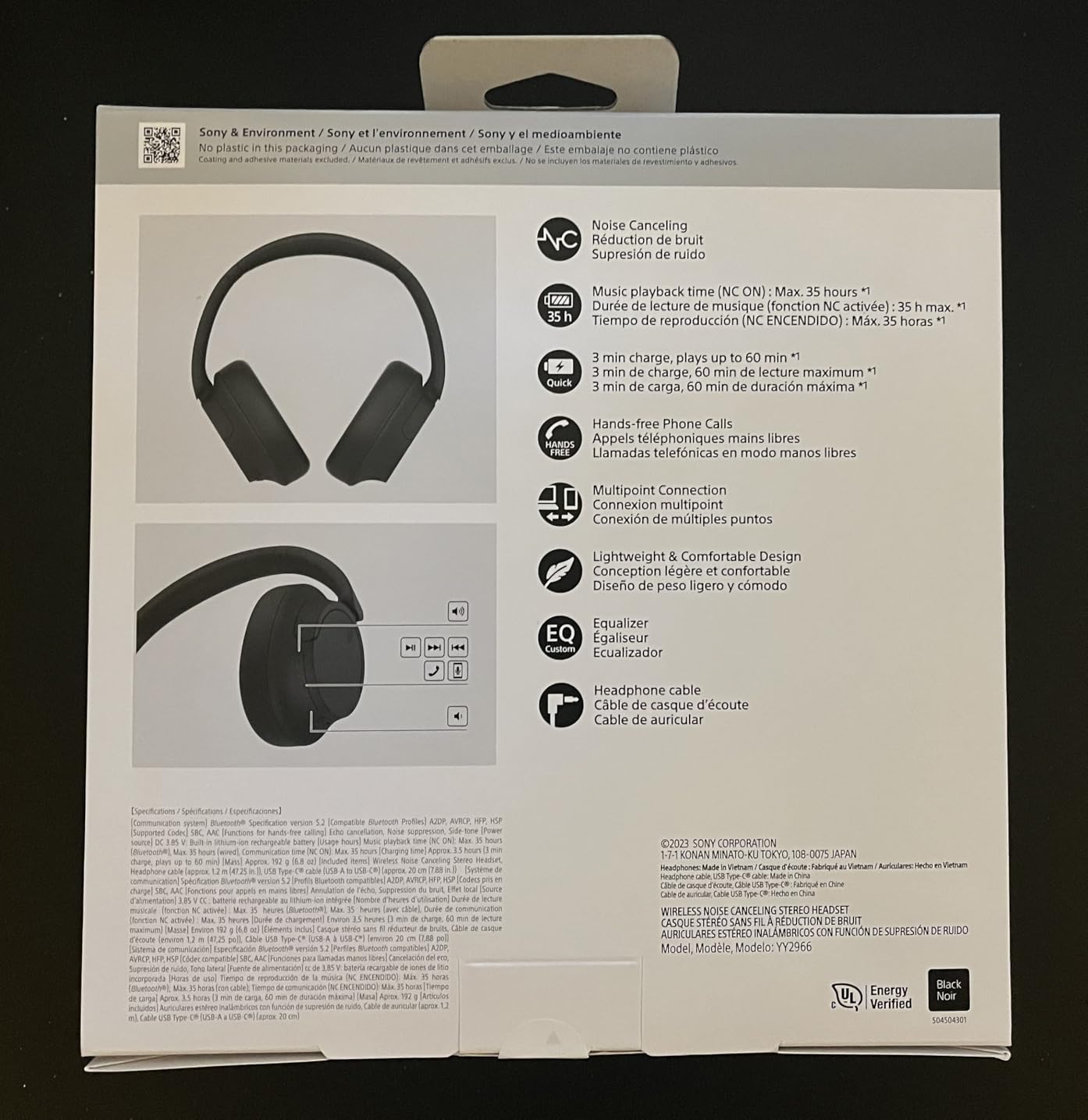 Sony WH-CH720N Wireless Noise Cancelling Over-Ear Headphones, Black | Comfortable Lightweight Design, Dual Noise Sensor technology, Up to 35 Hrs Battery with Quick Charging, Multipoint Connection customer photo 2